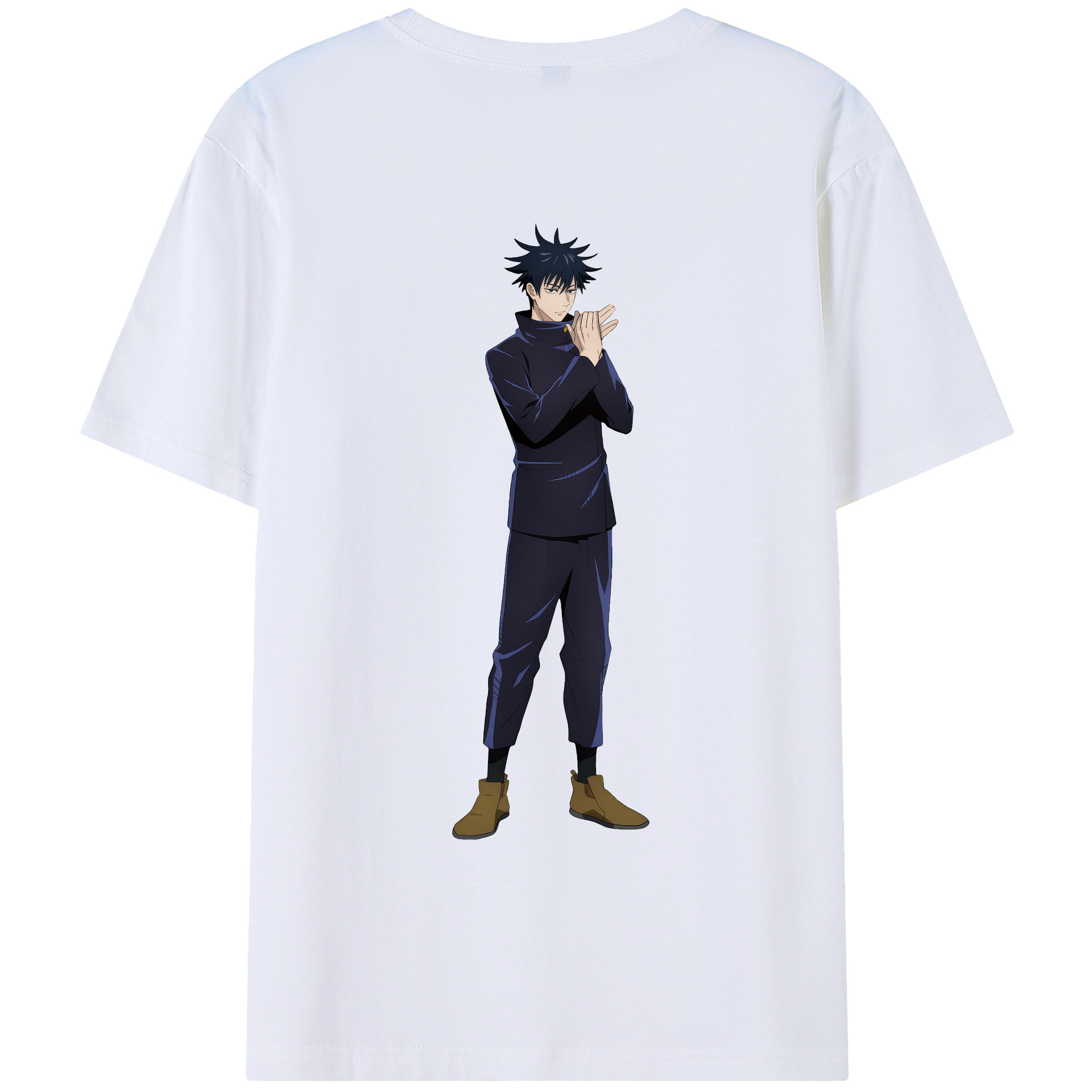 （画像用） 呪術廻戦 Jujutsu Kaisen 綿100％ メンズ半袖Tシャツ（バックプリント） 通気性