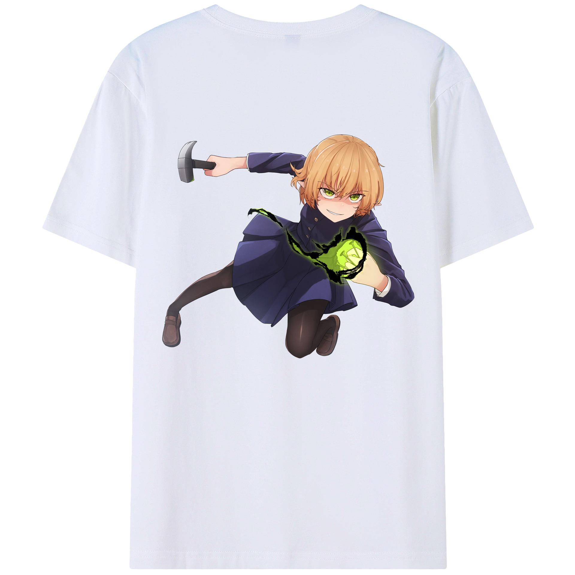 （画像用） 呪術廻戦 Jujutsu Kaisen 綿100％ メンズ半袖Tシャツ（バックプリント） 通気性
