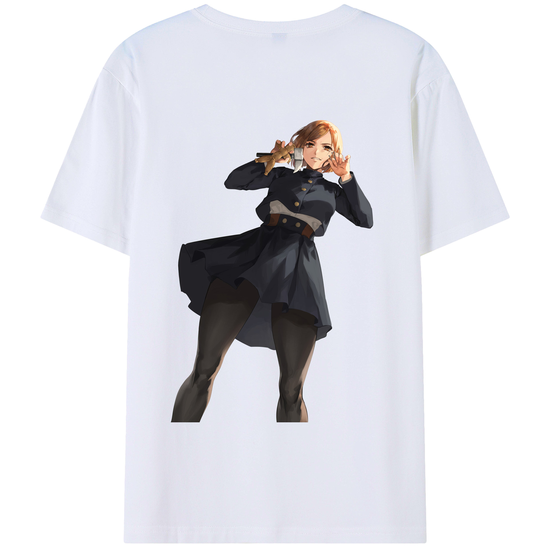 （画像用） 呪術廻戦 Jujutsu Kaisen 綿100％ メンズ半袖Tシャツ（バックプリント） 通気性