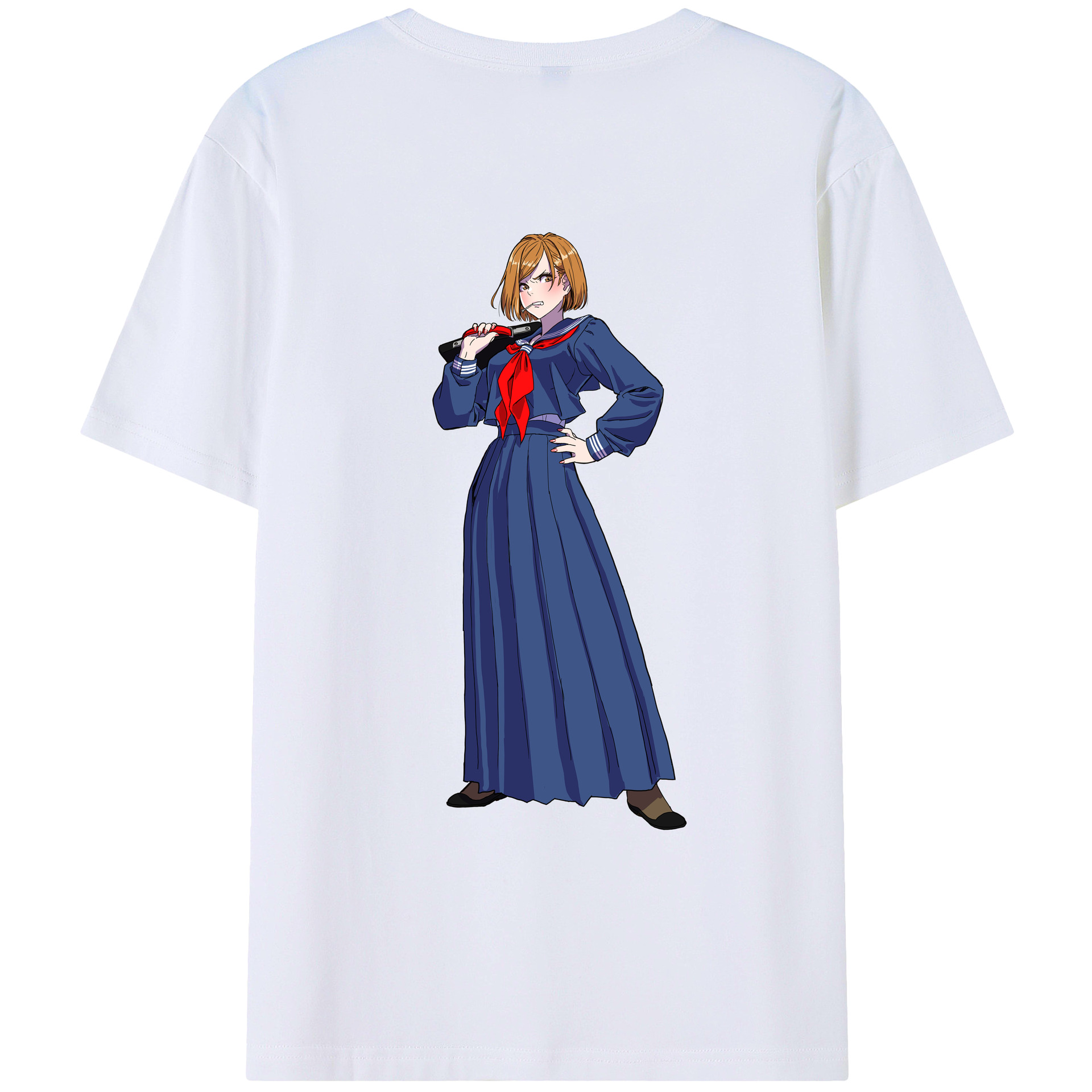 （画像用） 呪術廻戦 Jujutsu Kaisen 綿100％ メンズ半袖Tシャツ（バックプリント） 通気性