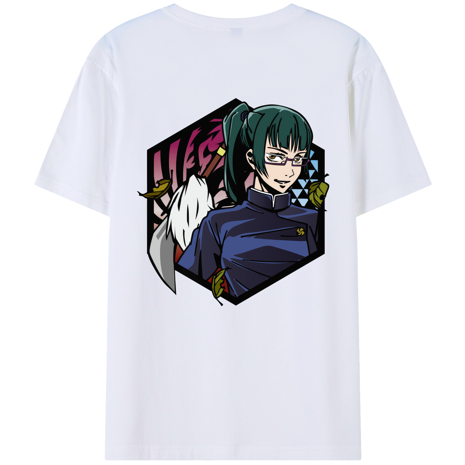 （画像用） 呪術廻戦 Jujutsu Kaisen 綿100％ メンズ半袖Tシャツ（バックプリント） 通気性