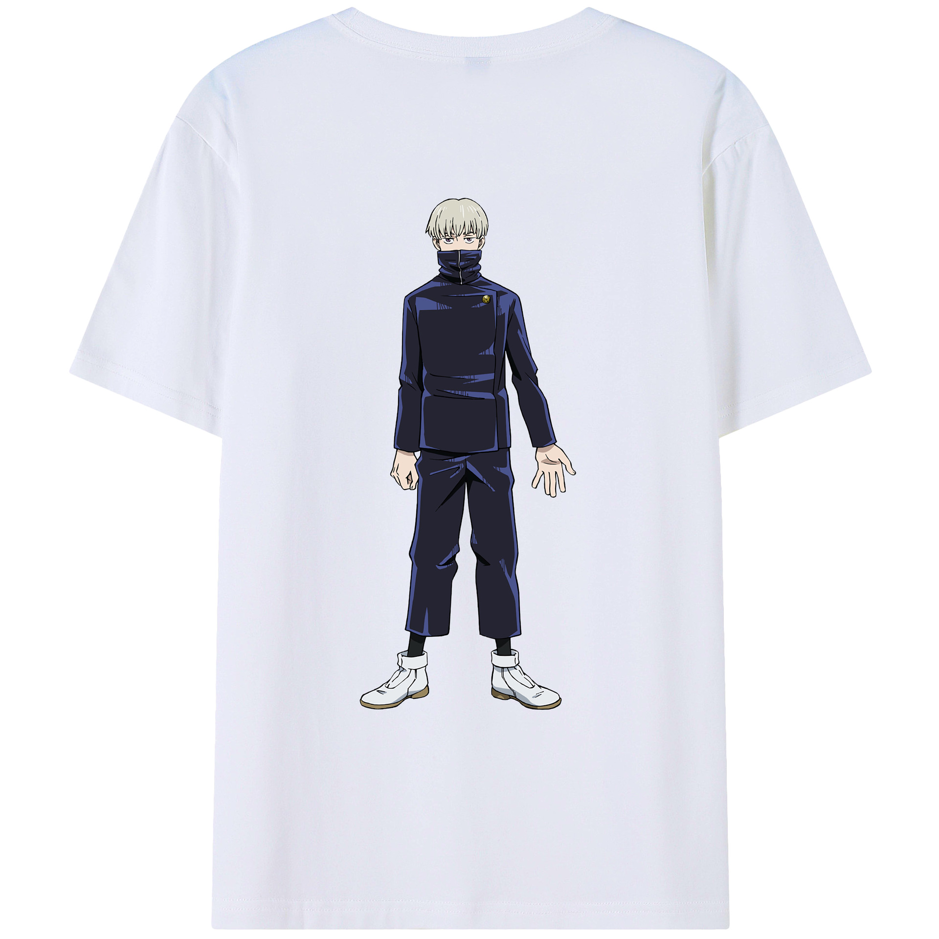 （画像用） 呪術廻戦 Jujutsu Kaisen 綿100％ メンズ半袖Tシャツ（バックプリント） 通気性
