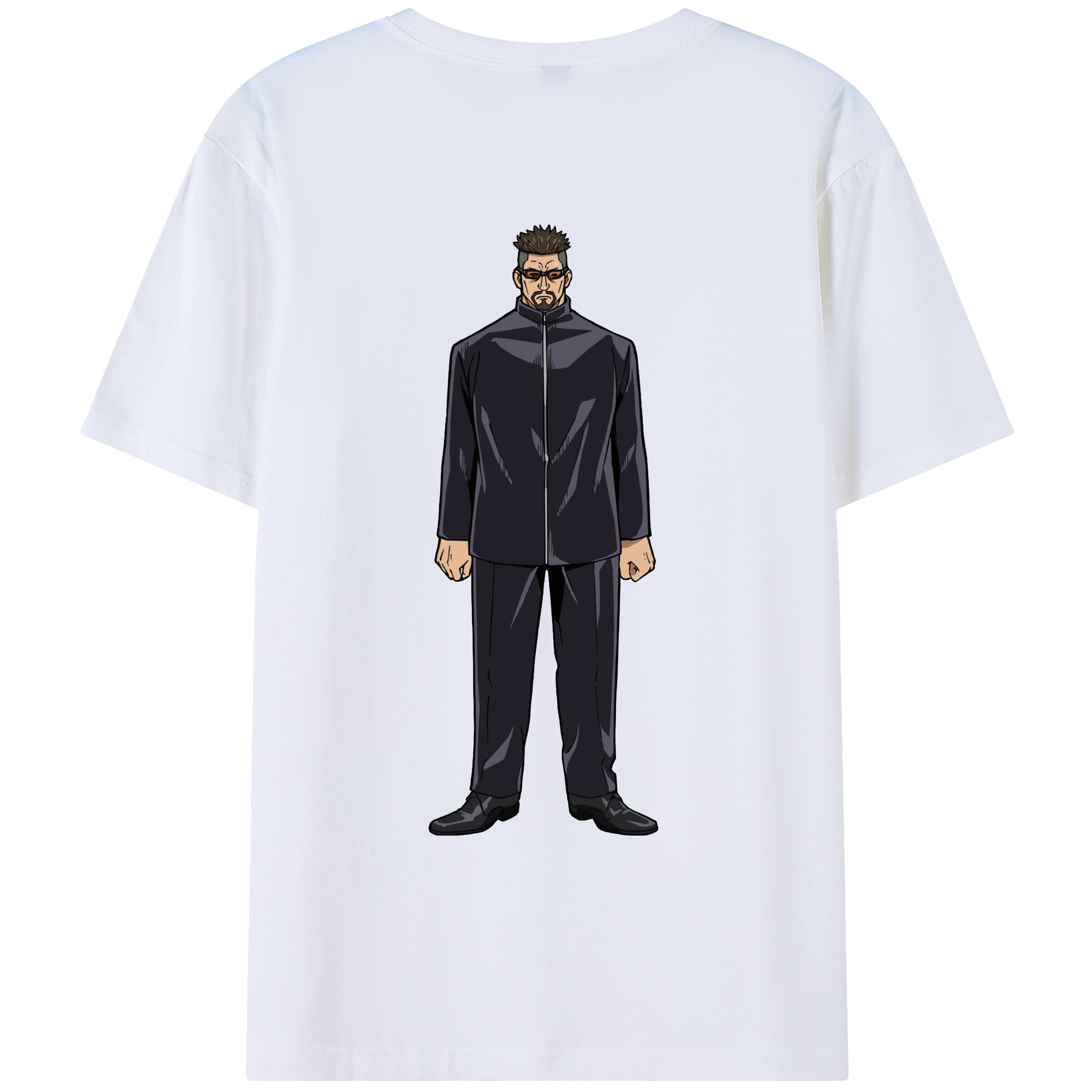 （画像用） 呪術廻戦 Jujutsu Kaisen 綿100％ メンズ半袖Tシャツ（バックプリント） 通気性