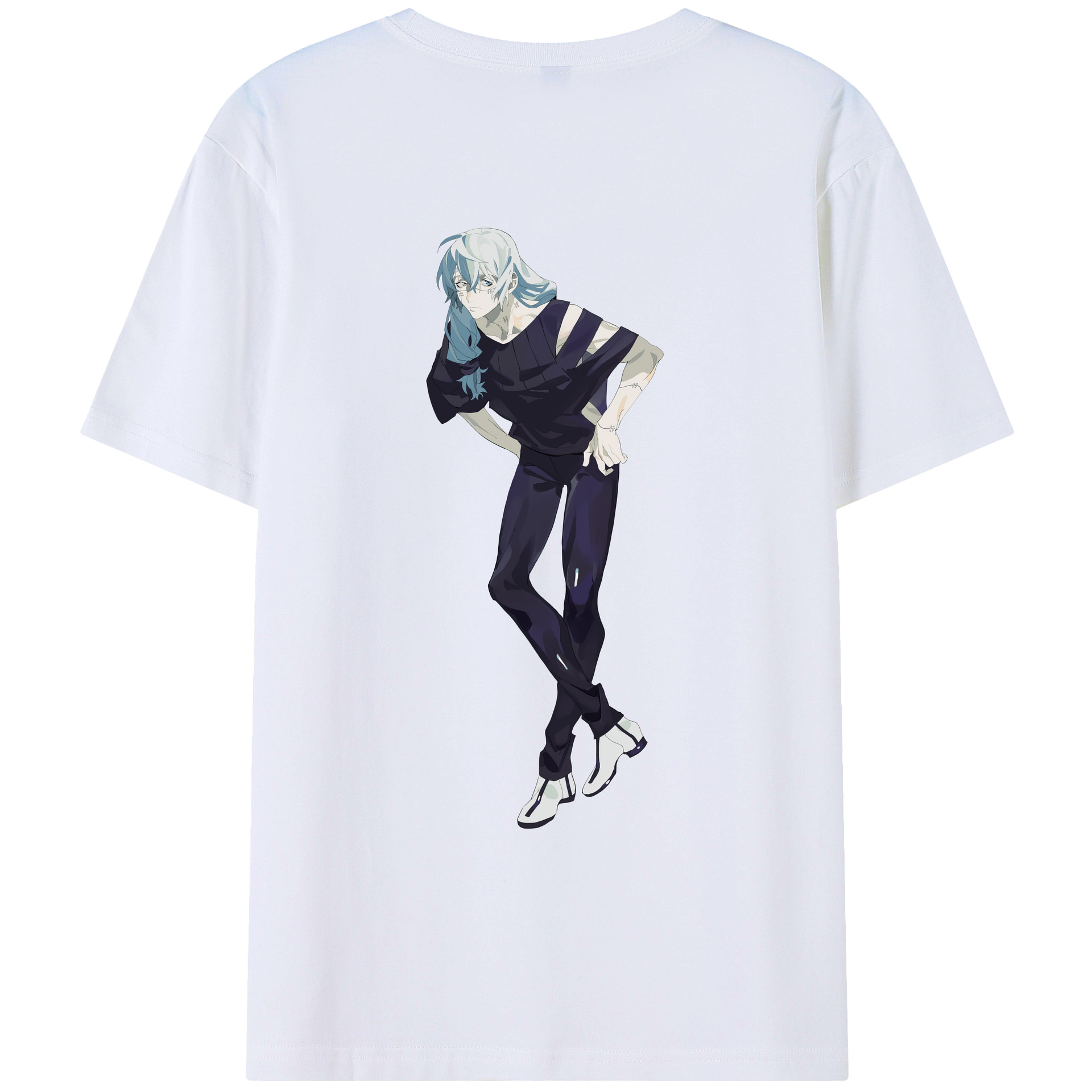 （画像用） 呪術廻戦 Jujutsu Kaisen 綿100％ メンズ半袖Tシャツ（バックプリント） 通気性