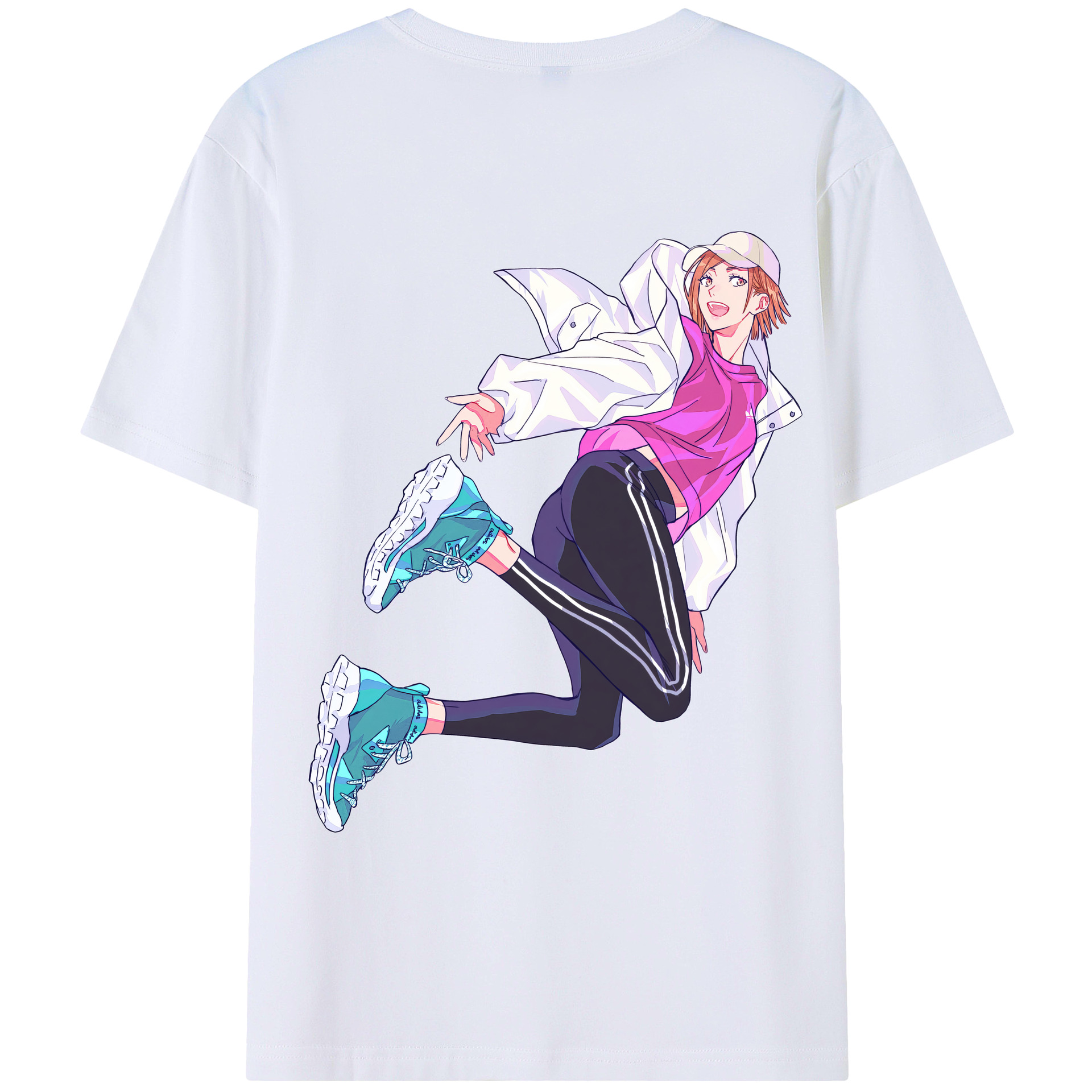 （画像用） 呪術廻戦 Jujutsu Kaisen 綿100％ メンズ半袖Tシャツ（バックプリント） 通気性