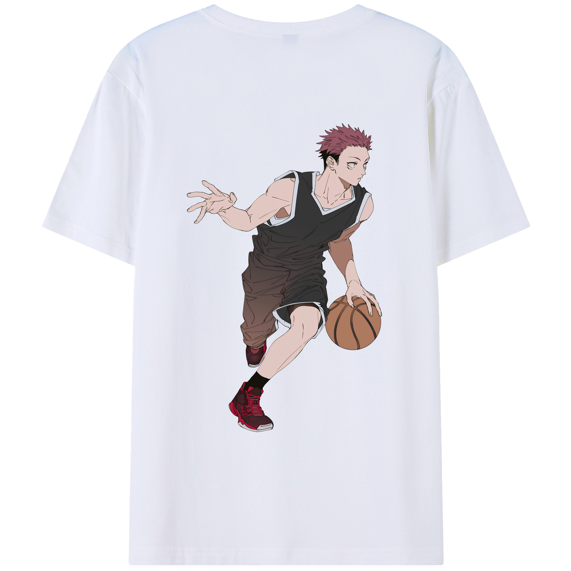 （画像用） 呪術廻戦 Jujutsu Kaisen 綿100％ メンズ半袖Tシャツ（バックプリント） 通気性
