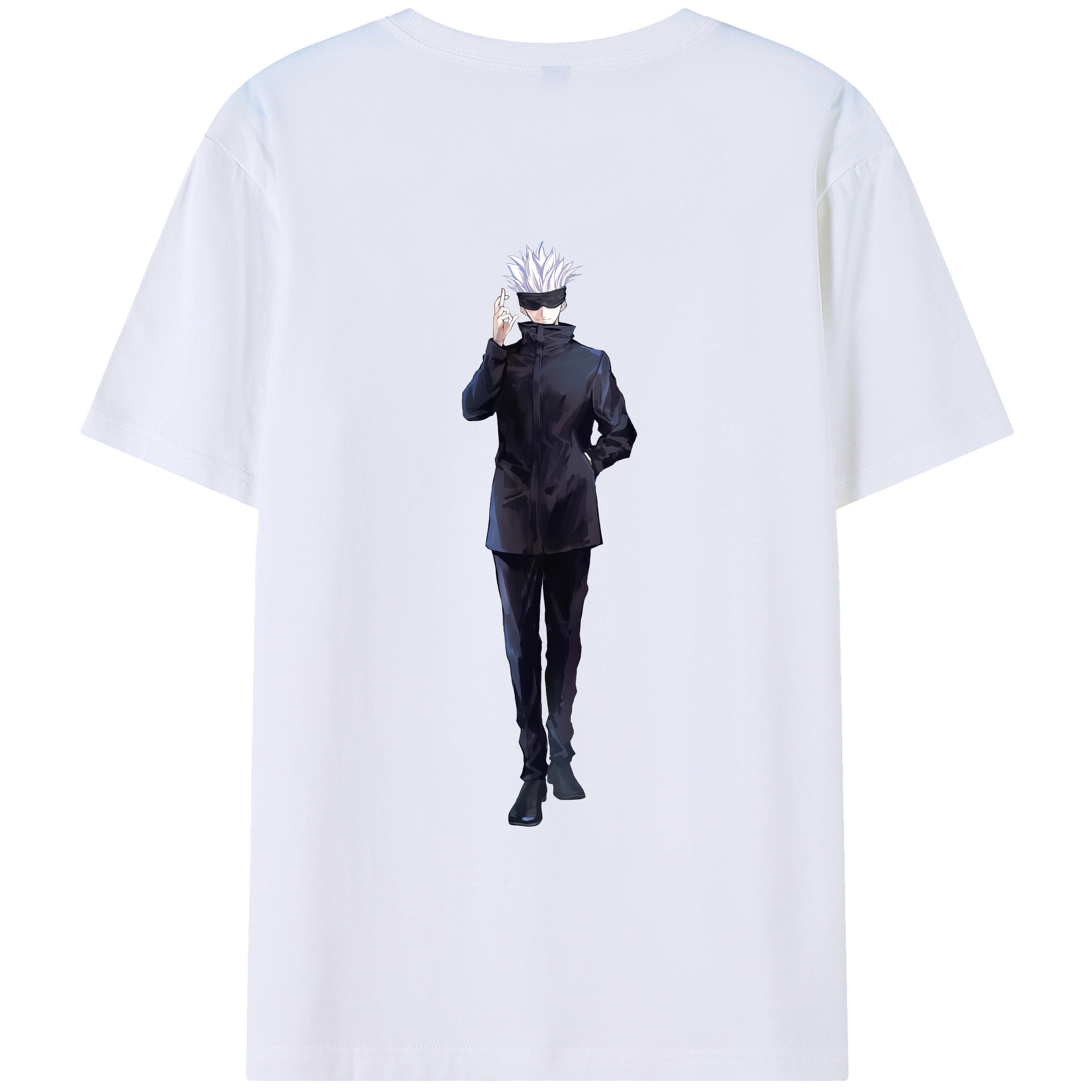 （画像用） 呪術廻戦 Jujutsu Kaisen 綿100％ メンズ半袖Tシャツ（バックプリント） 通気性