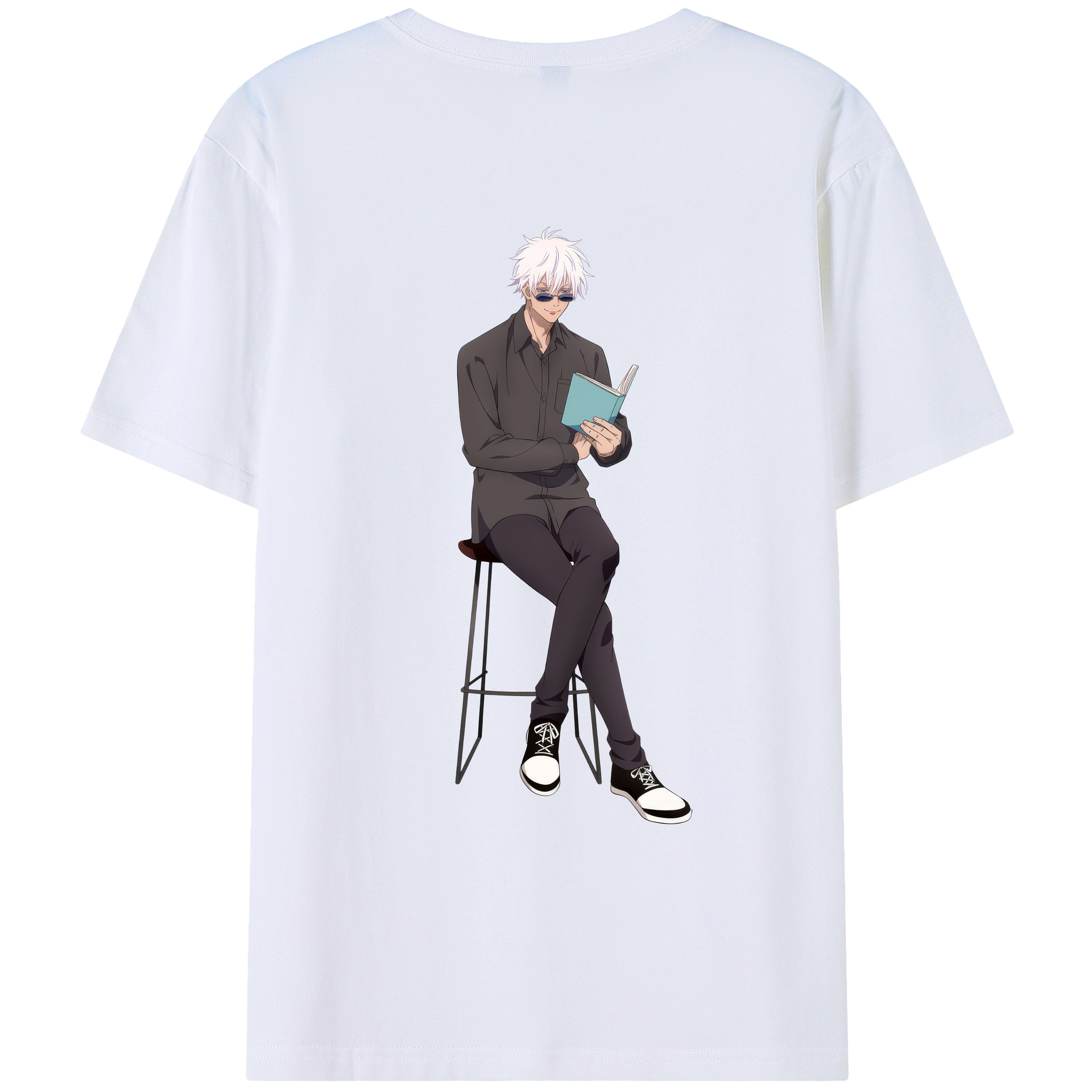 （画像用） 呪術廻戦 Jujutsu Kaisen 綿100％ メンズ半袖Tシャツ（バックプリント） 通気性