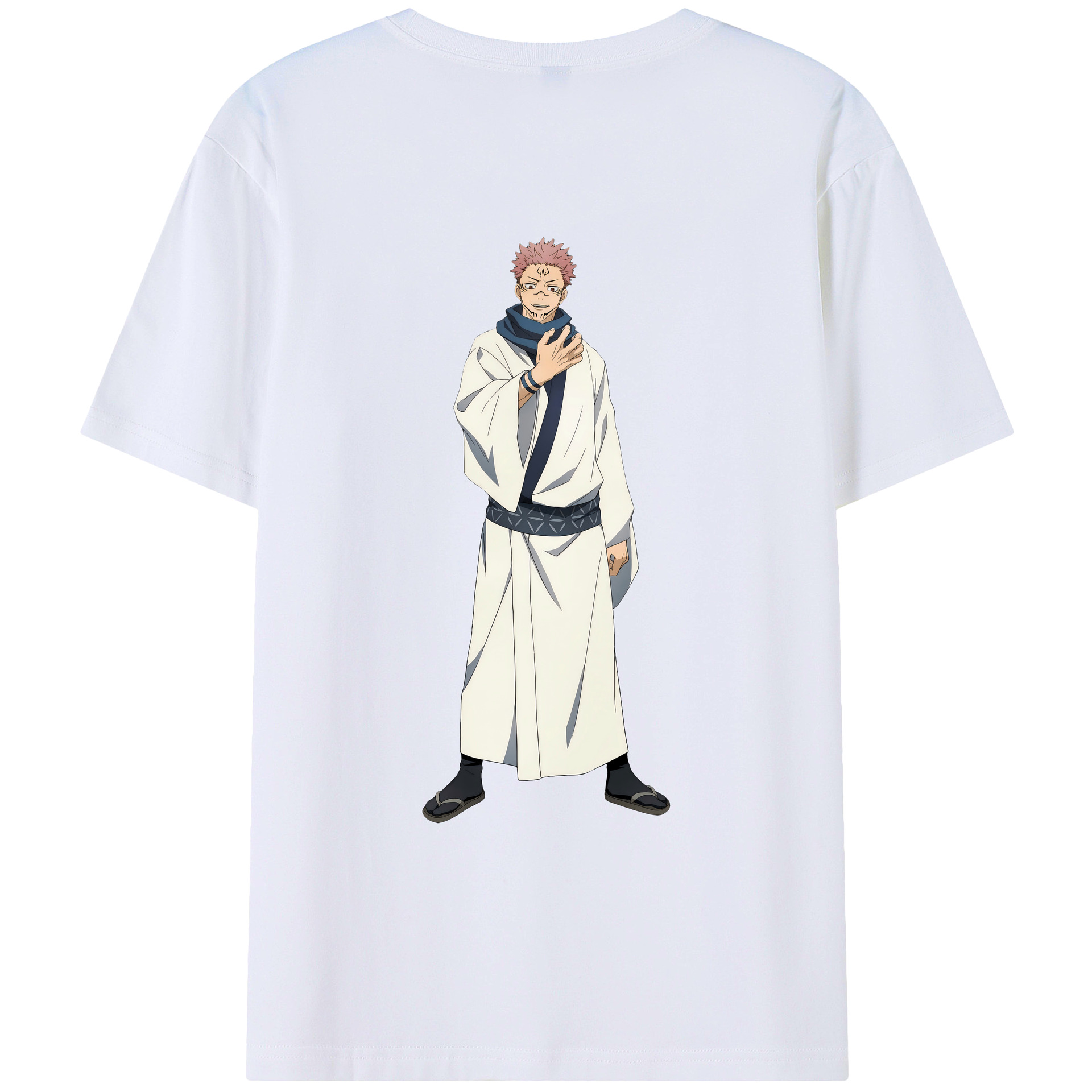 （画像用） 呪術廻戦 Jujutsu Kaisen 綿100％ メンズ半袖Tシャツ（バックプリント） 通気性