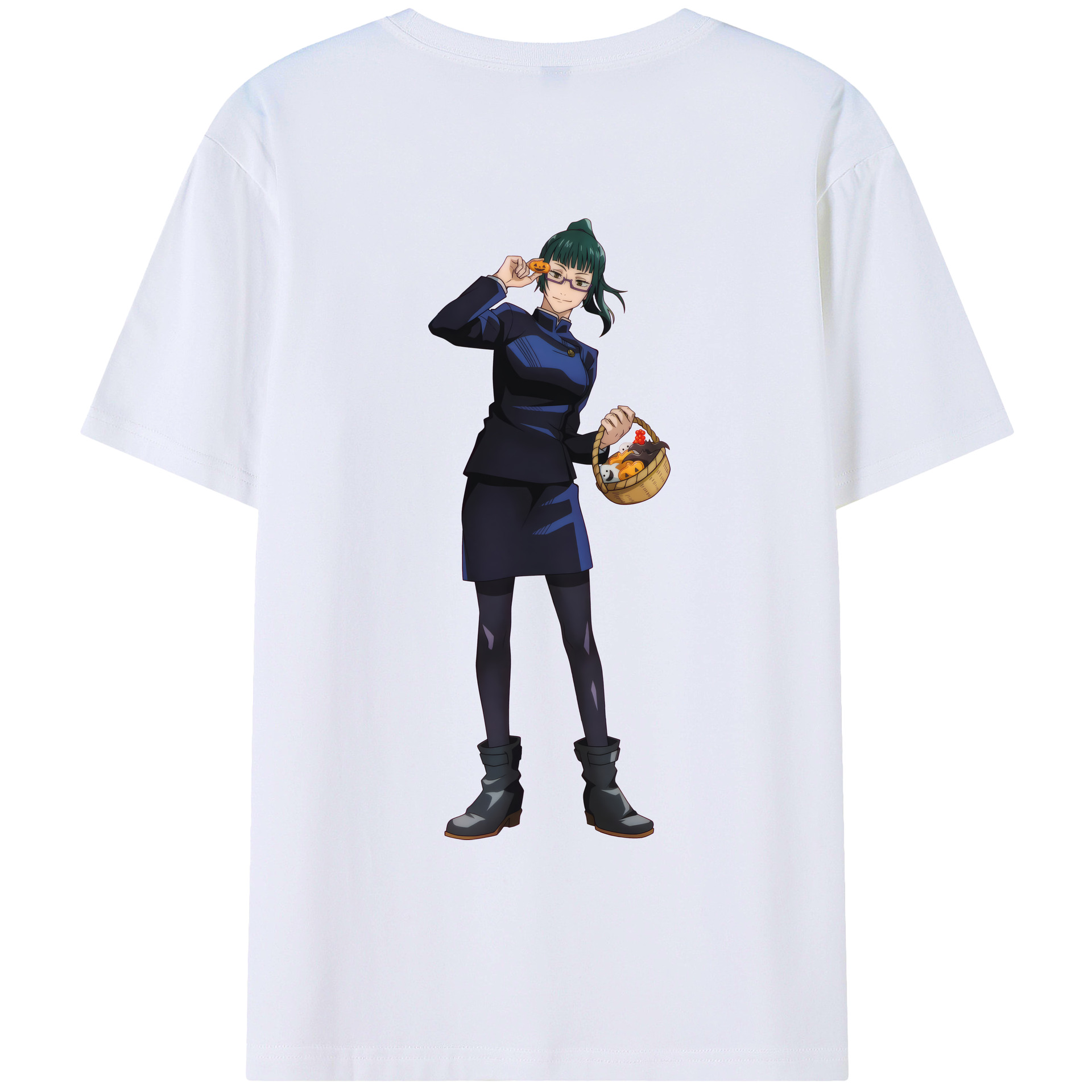 （画像用） 呪術廻戦 Jujutsu Kaisen 綿100％ メンズ半袖Tシャツ（バックプリント） 通気性