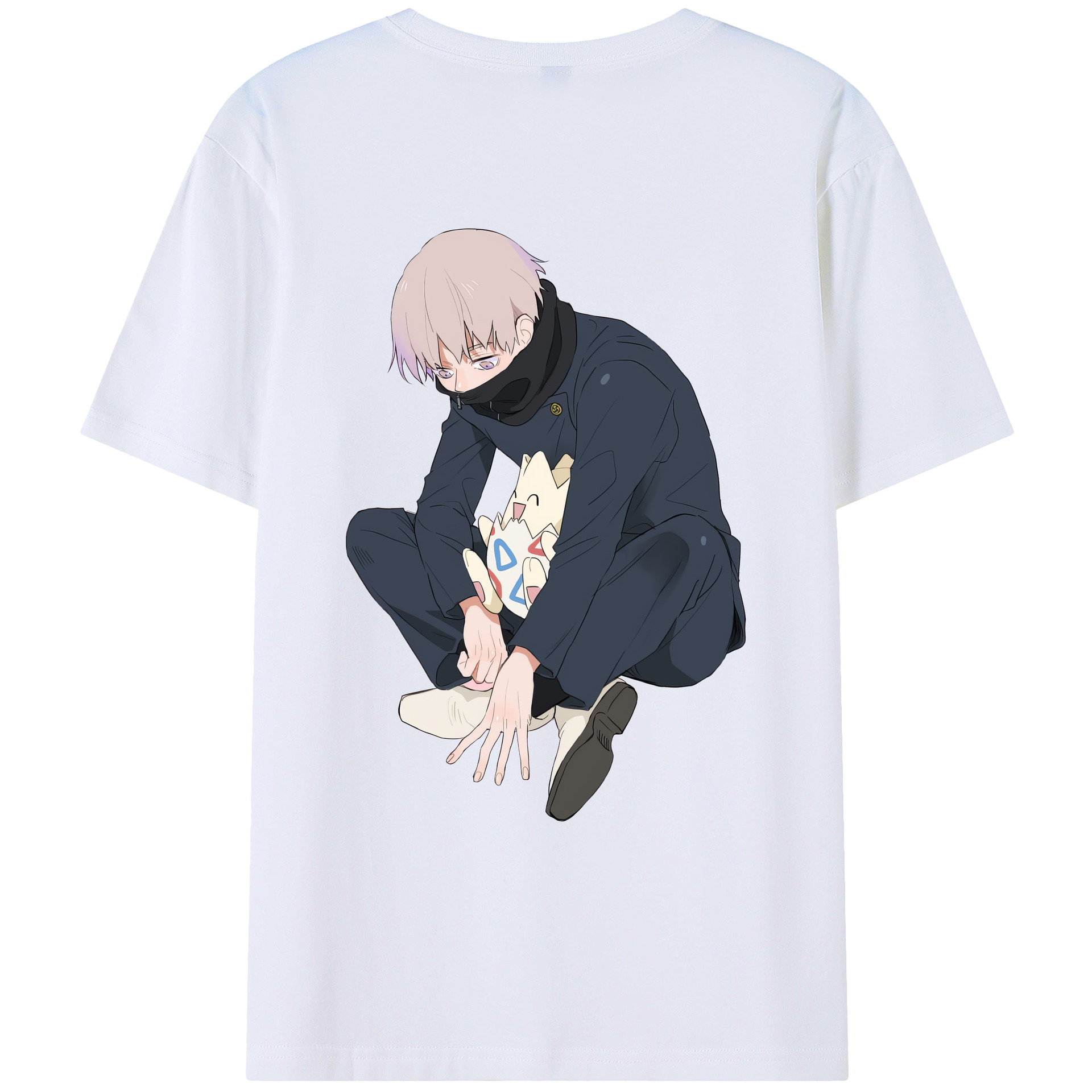 （画像用） 呪術廻戦 Jujutsu Kaisen 綿100％ メンズ半袖Tシャツ（バックプリント） 通気性