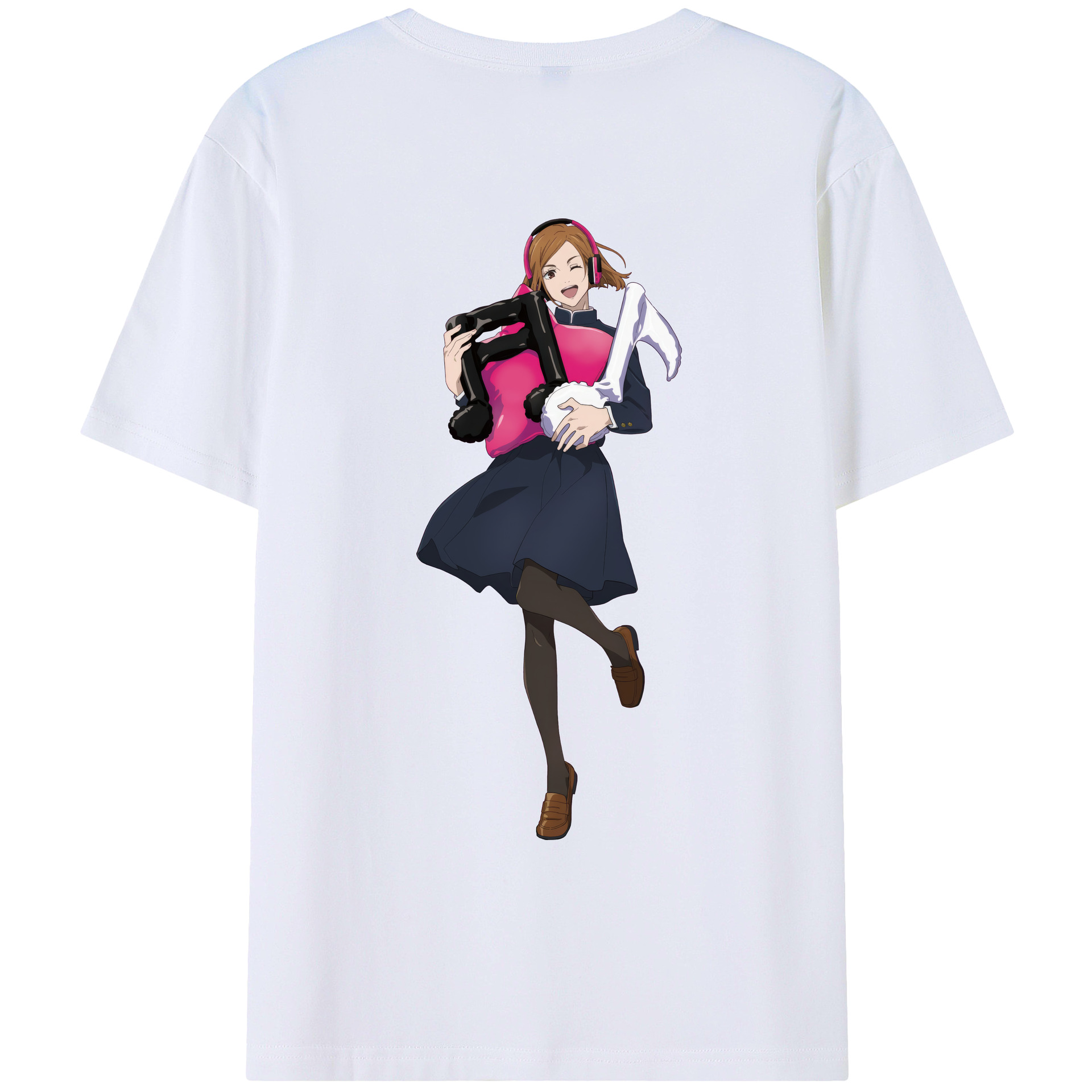 （画像用） 呪術廻戦 Jujutsu Kaisen 綿100％ メンズ半袖Tシャツ（バックプリント） 通気性