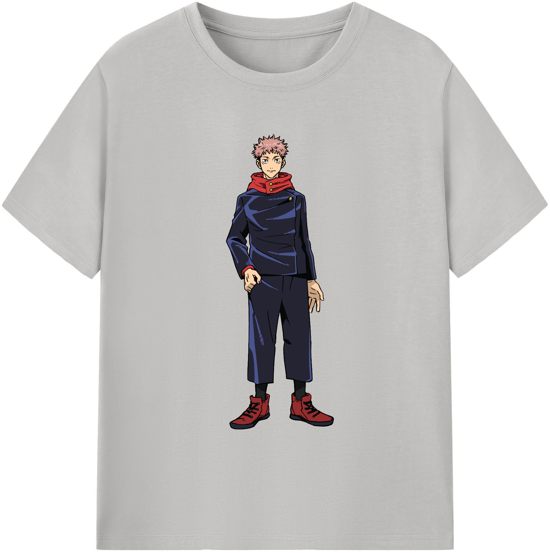 （画像用） 呪術廻戦 Jujutsu Kaisen 綿100％ メンズ半袖Tシャツ｜肌触りやわらか＆通気性