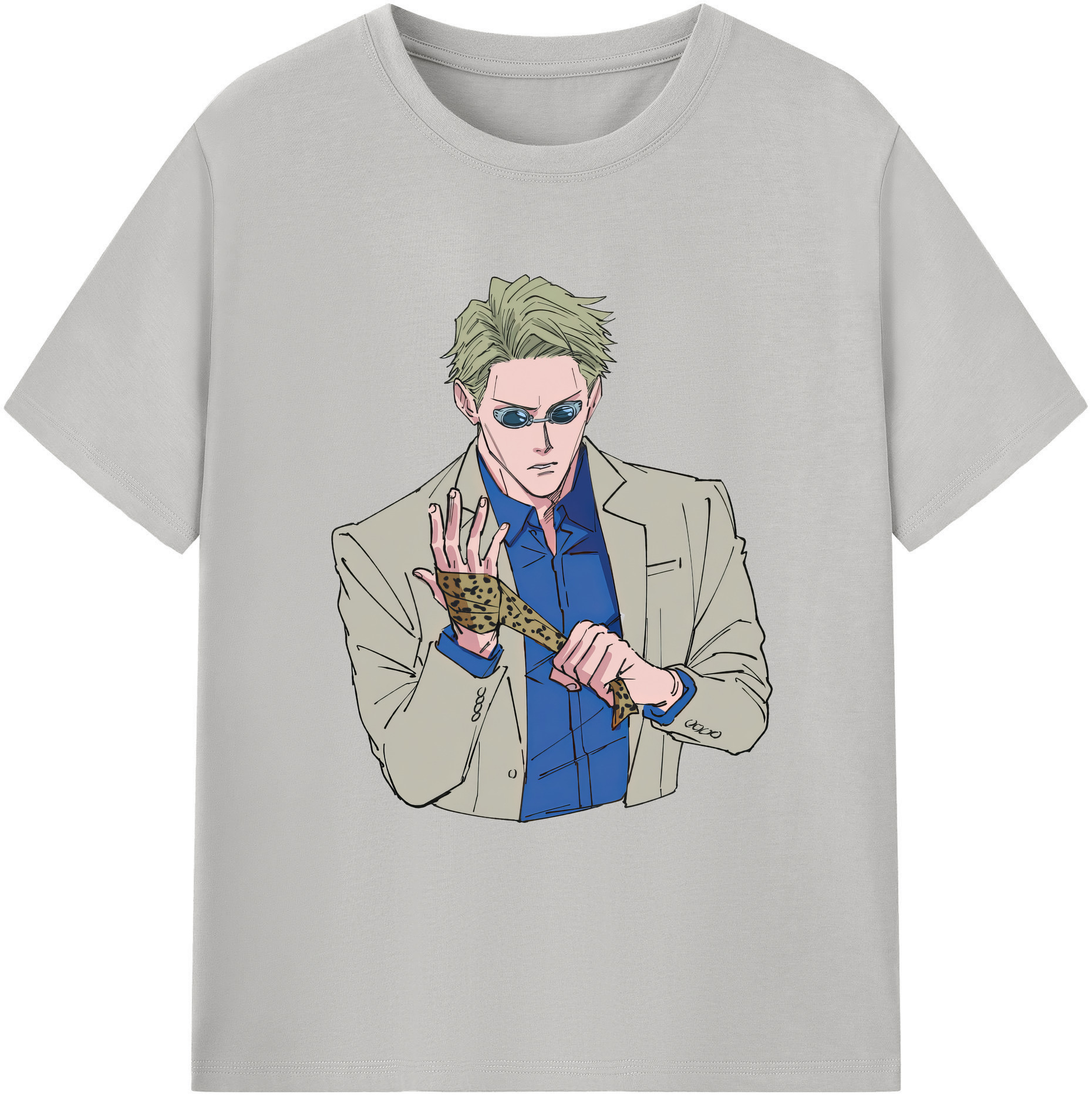 （画像用） 呪術廻戦 Jujutsu Kaisen 綿100％ メンズ半袖Tシャツ｜肌触りやわらか＆通気性