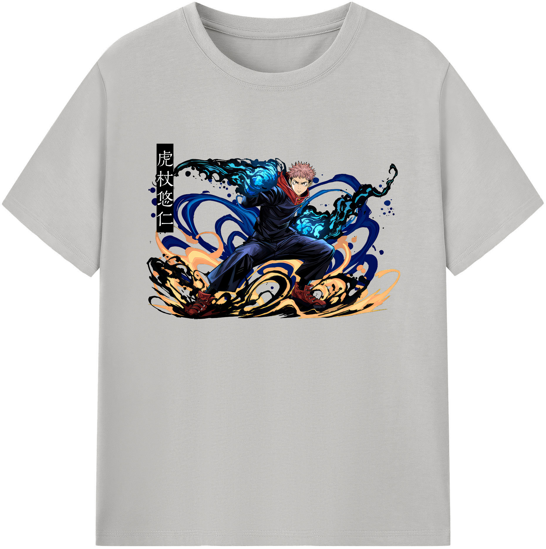 （画像用） 呪術廻戦 Jujutsu Kaisen 綿100％ メンズ半袖Tシャツ｜肌触りやわらか＆通気性