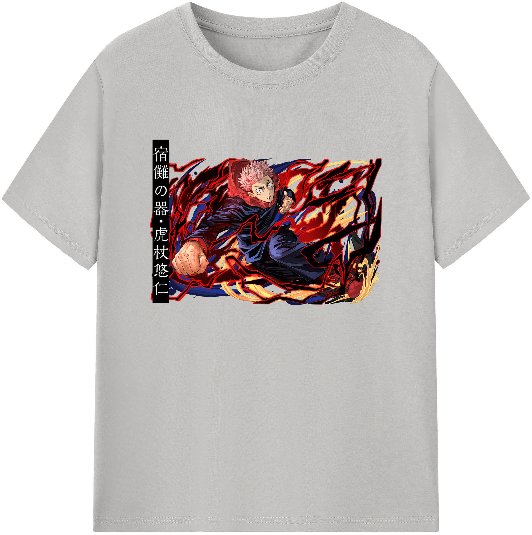 （画像用） 呪術廻戦 Jujutsu Kaisen 綿100％ メンズ半袖Tシャツ｜肌触りやわらか＆通気性