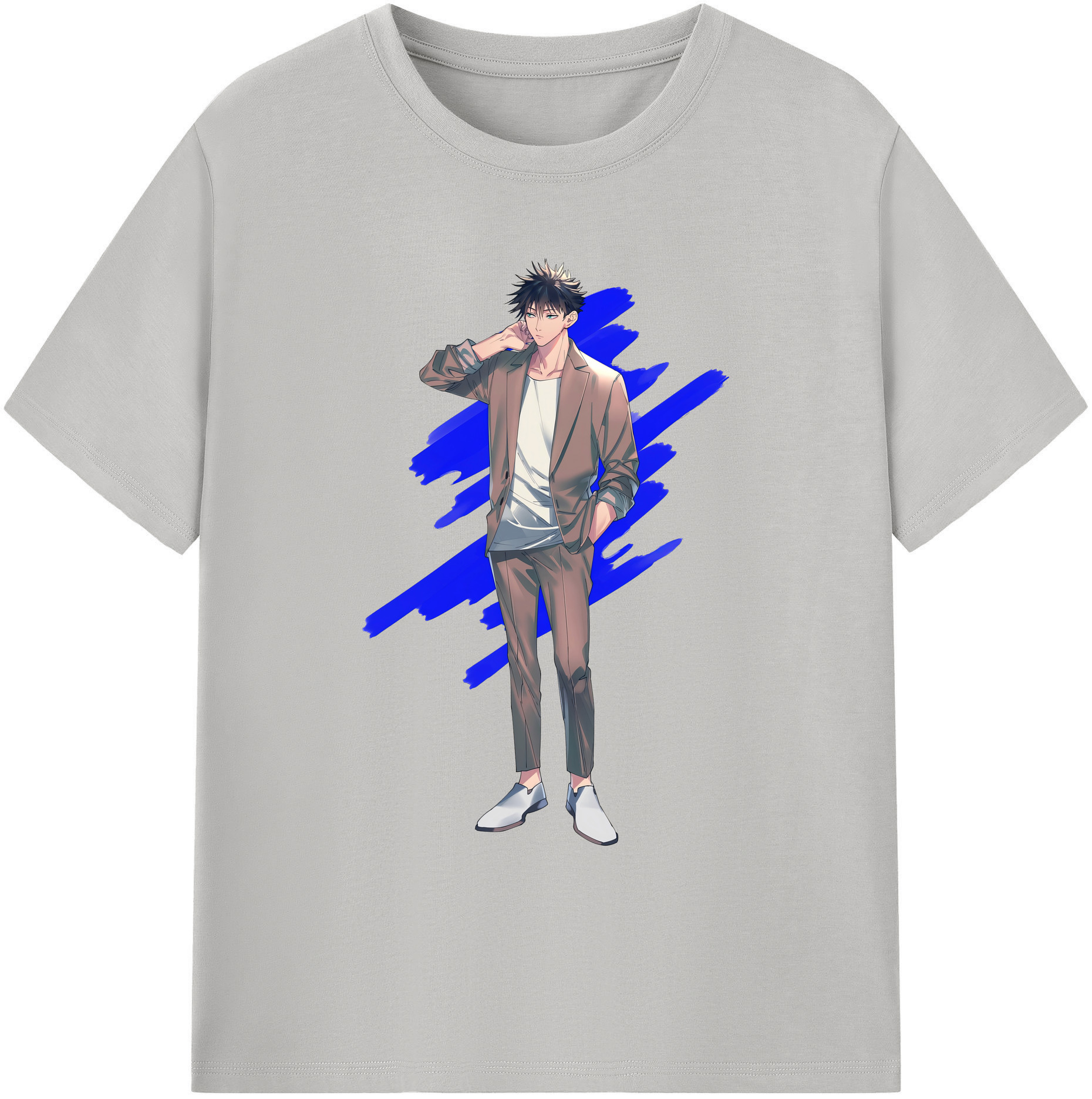 （画像用） 呪術廻戦 Jujutsu Kaisen 綿100％ メンズ半袖Tシャツ｜肌触りやわらか＆通気性