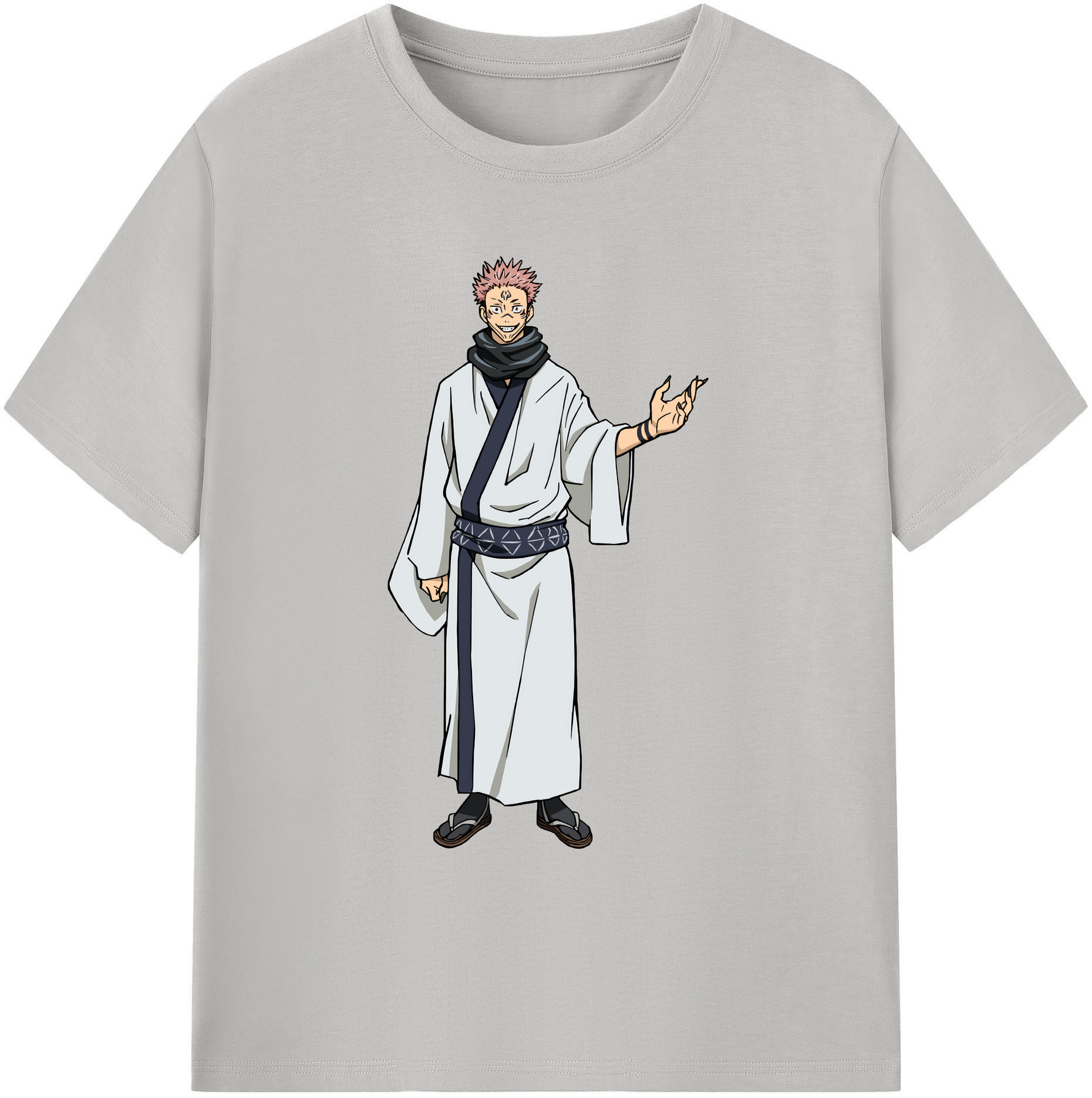 （画像用） 呪術廻戦 Jujutsu Kaisen 綿100％ メンズ半袖Tシャツ｜肌触りやわらか＆通気性
