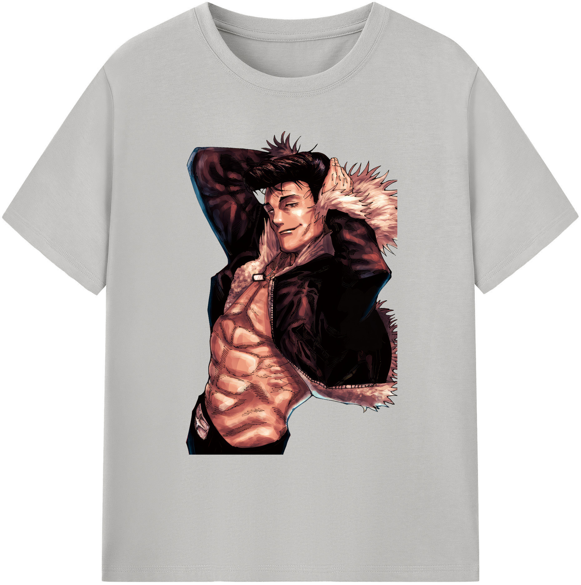 （画像用） 呪術廻戦 Jujutsu Kaisen 綿100％ メンズ半袖Tシャツ｜肌触りやわらか＆通気性