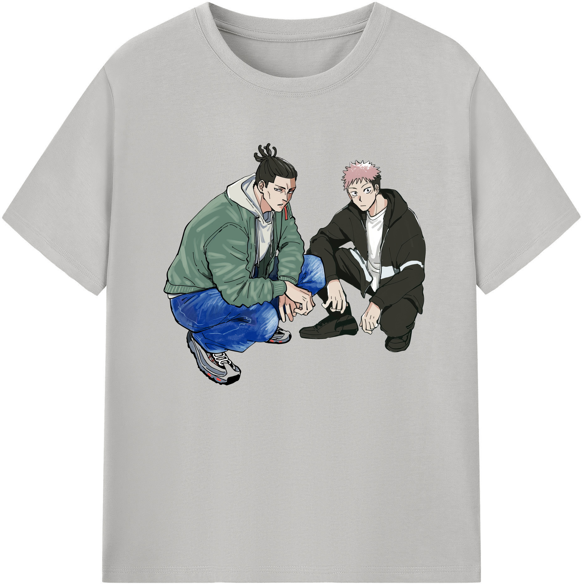 （画像用） 呪術廻戦 Jujutsu Kaisen 綿100％ メンズ半袖Tシャツ｜肌触りやわらか＆通気性