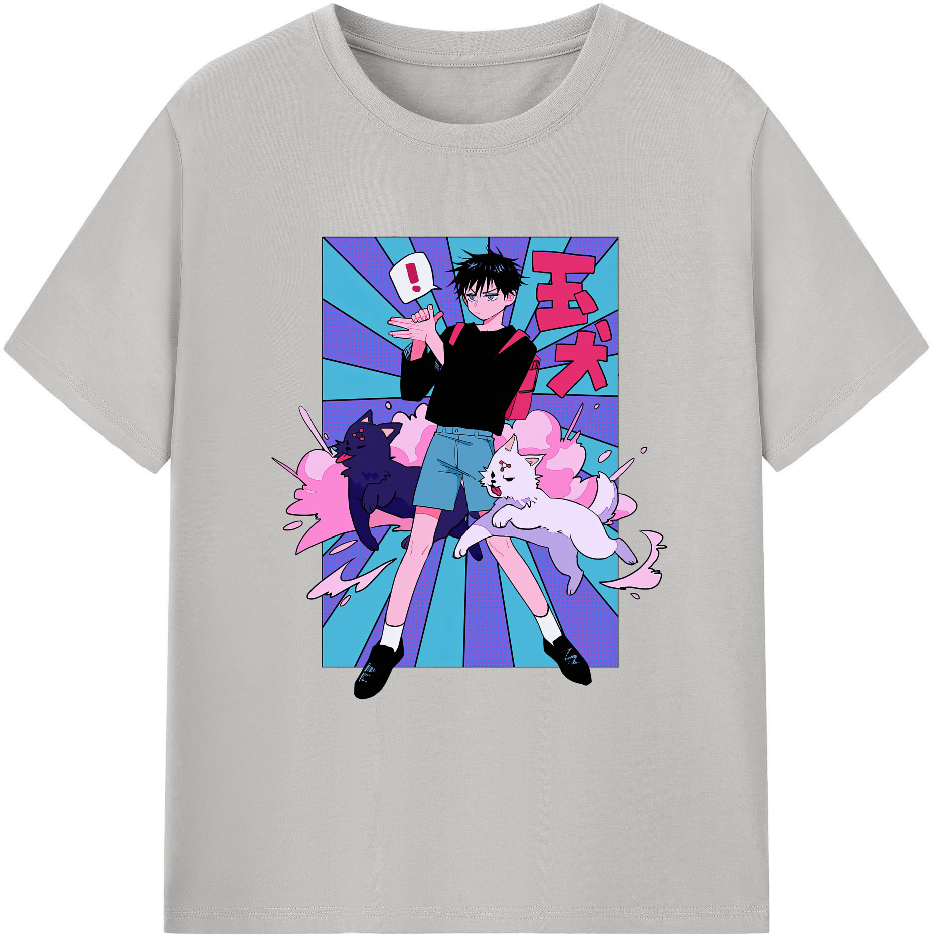 （画像用） 呪術廻戦 Jujutsu Kaisen 綿100％ メンズ半袖Tシャツ｜肌触りやわらか＆通気性