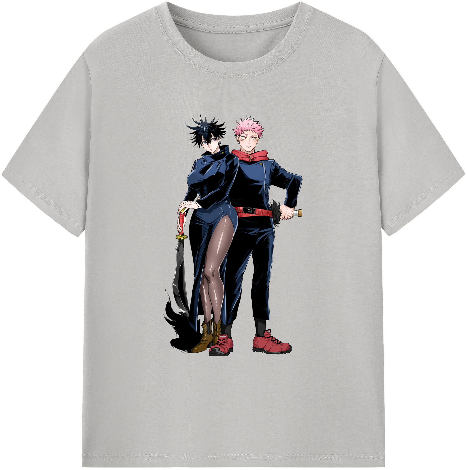 （画像用） 呪術廻戦 Jujutsu Kaisen 綿100％ メンズ半袖Tシャツ｜肌触りやわらか＆通気性