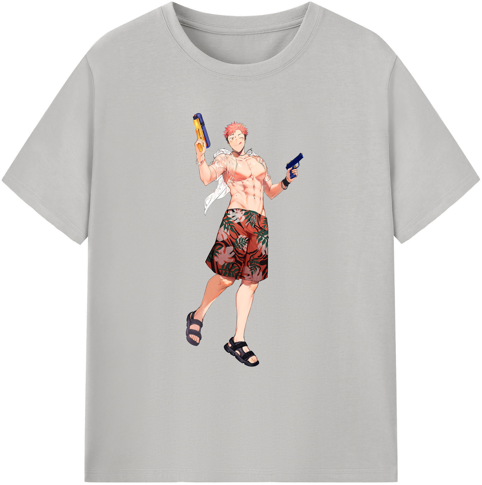 （画像用） 呪術廻戦 Jujutsu Kaisen 綿100％ メンズ半袖Tシャツ｜肌触りやわらか＆通気性
