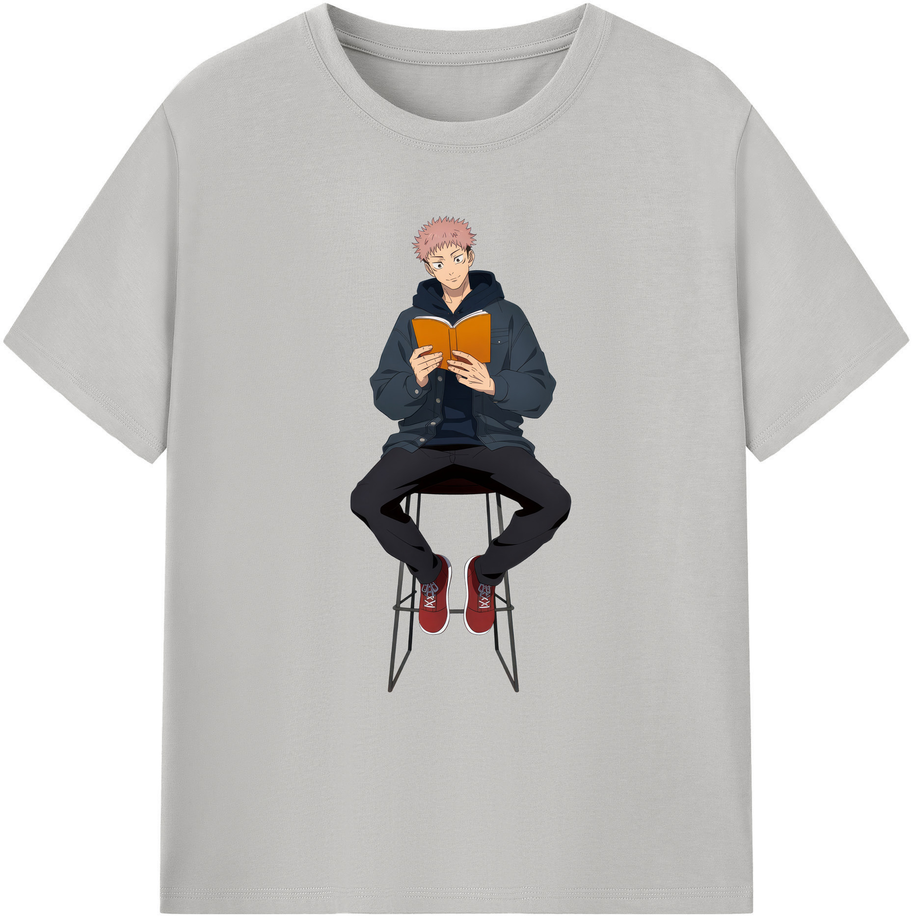 （画像用） 呪術廻戦 Jujutsu Kaisen 綿100％ メンズ半袖Tシャツ｜肌触りやわらか＆通気性