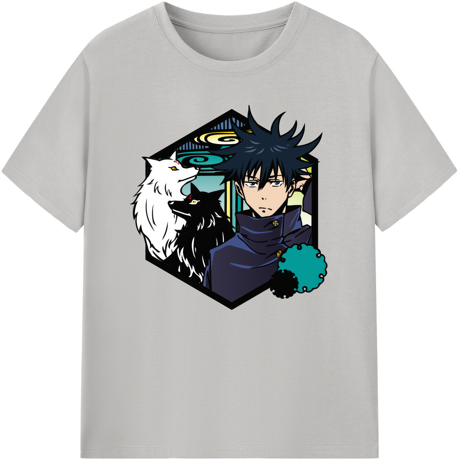 （画像用） 呪術廻戦 Jujutsu Kaisen 綿100％ メンズ半袖Tシャツ｜肌触りやわらか＆通気性