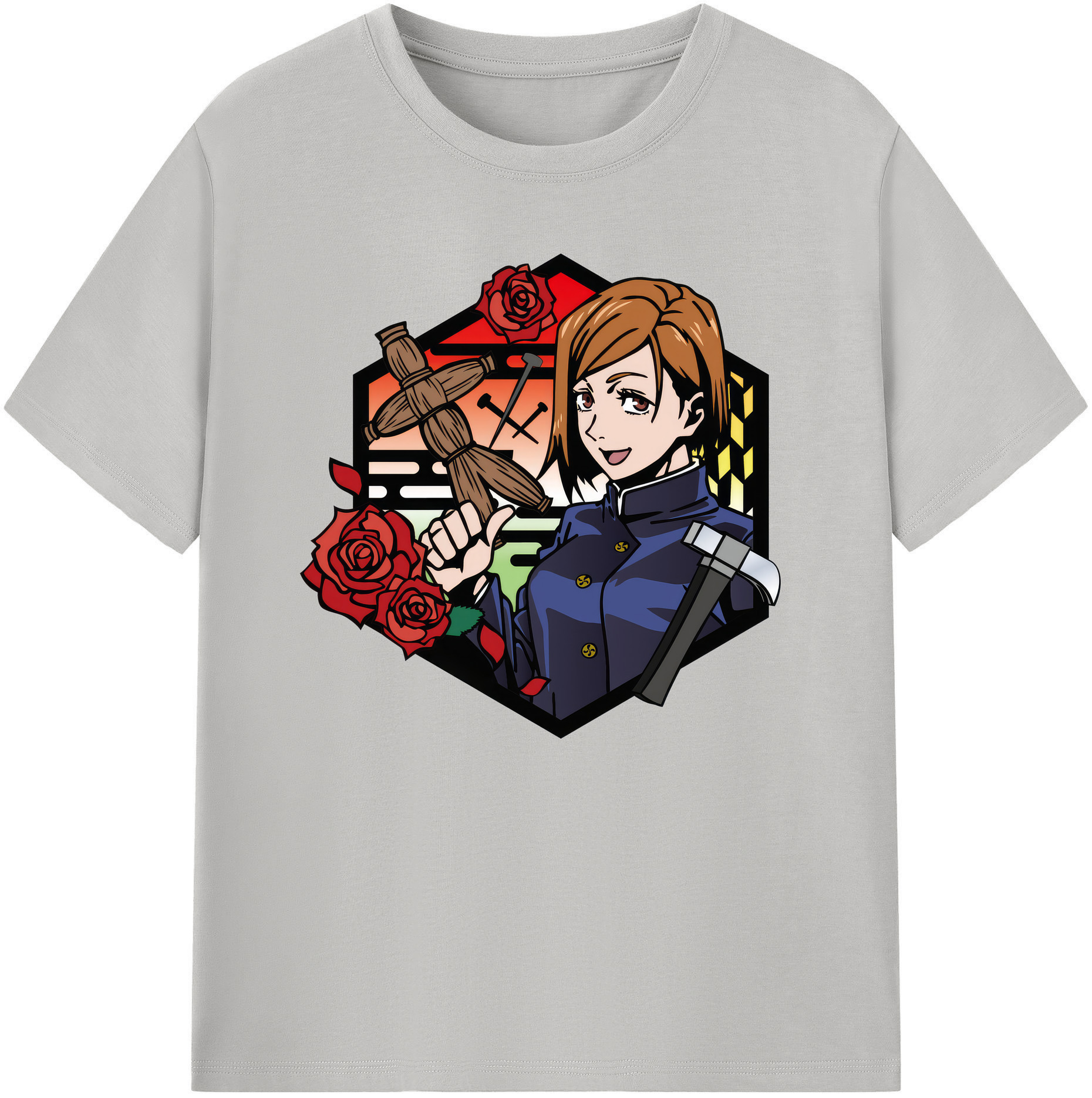 （画像用） 呪術廻戦 Jujutsu Kaisen 綿100％ メンズ半袖Tシャツ｜肌触りやわらか＆通気性