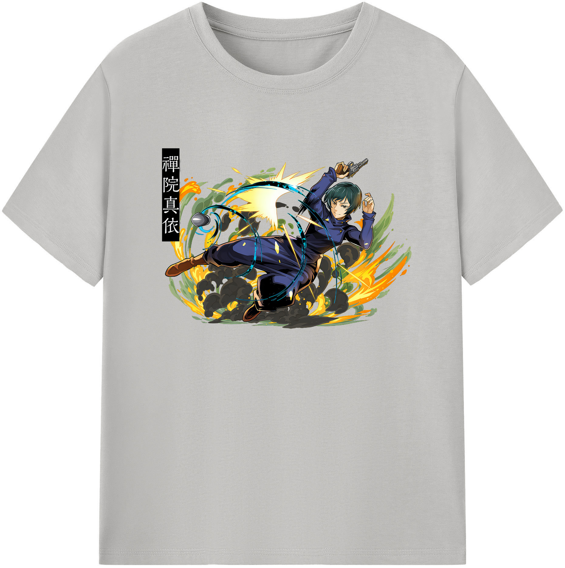 （画像用） 呪術廻戦 Jujutsu Kaisen 綿100％ メンズ半袖Tシャツ｜肌触りやわらか＆通気性