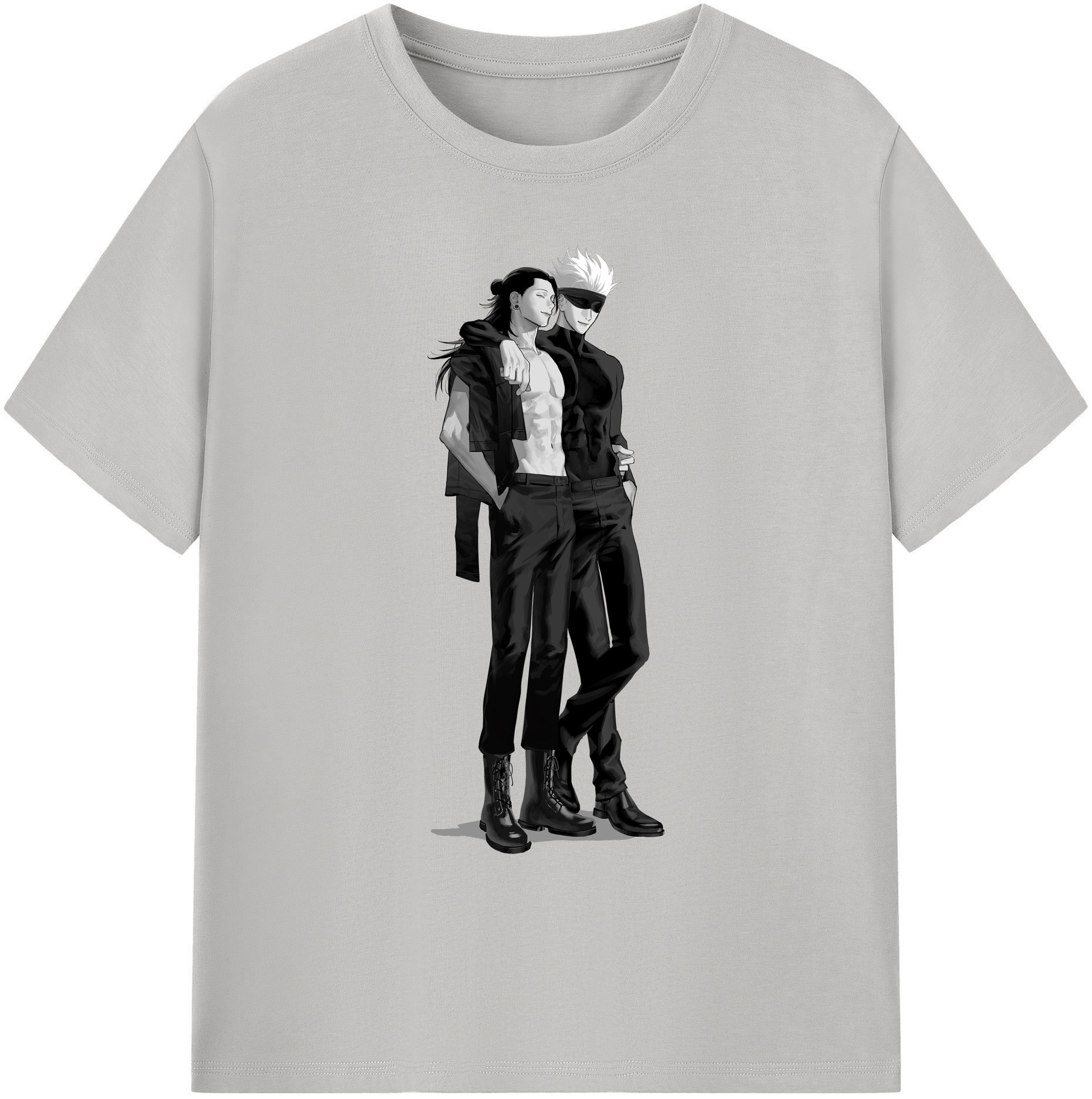 （画像用） 呪術廻戦 Jujutsu Kaisen 綿100％ メンズ半袖Tシャツ｜肌触りやわらか＆通気性