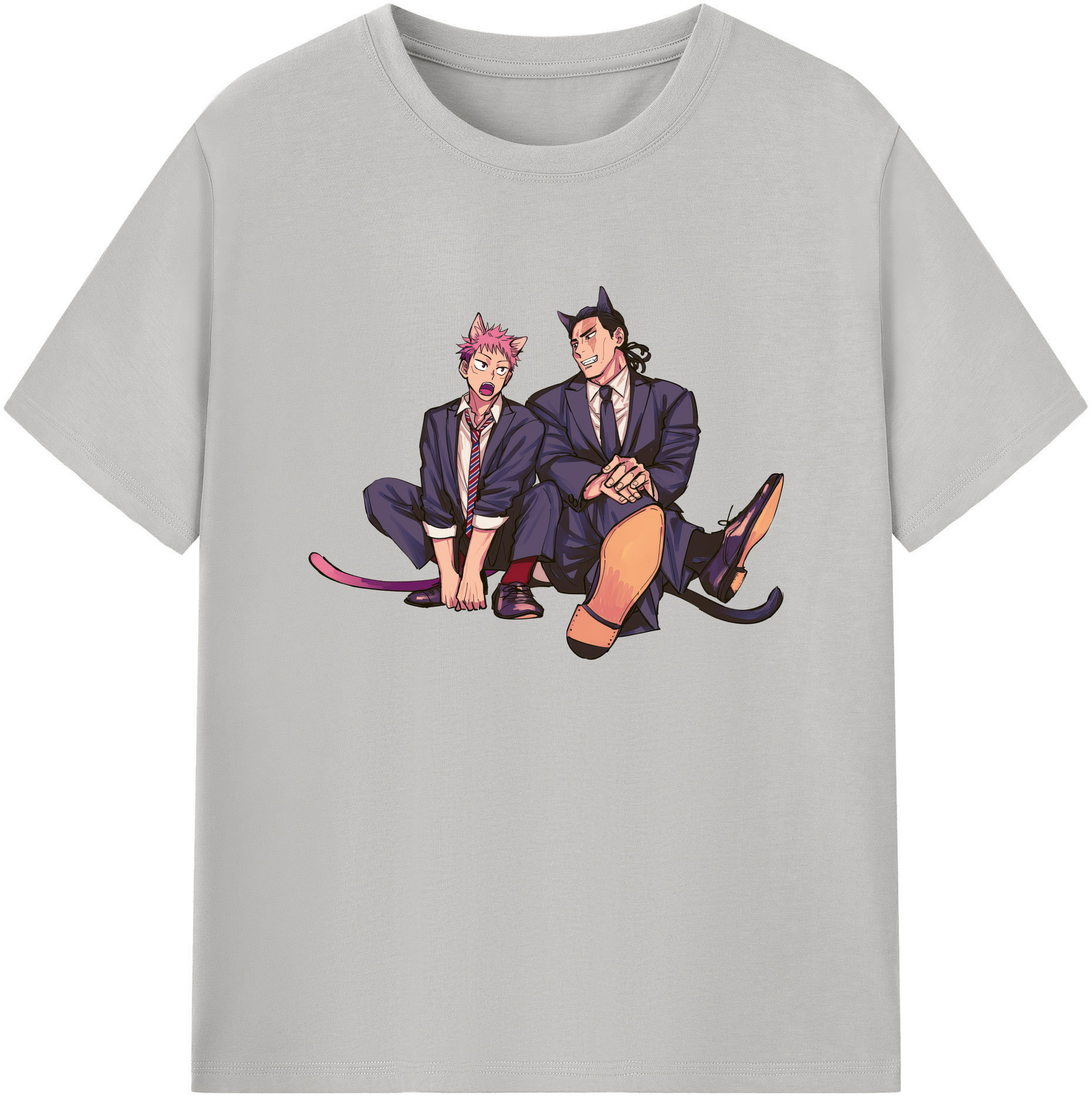（画像用） 呪術廻戦 Jujutsu Kaisen 綿100％ メンズ半袖Tシャツ｜肌触りやわらか＆通気性