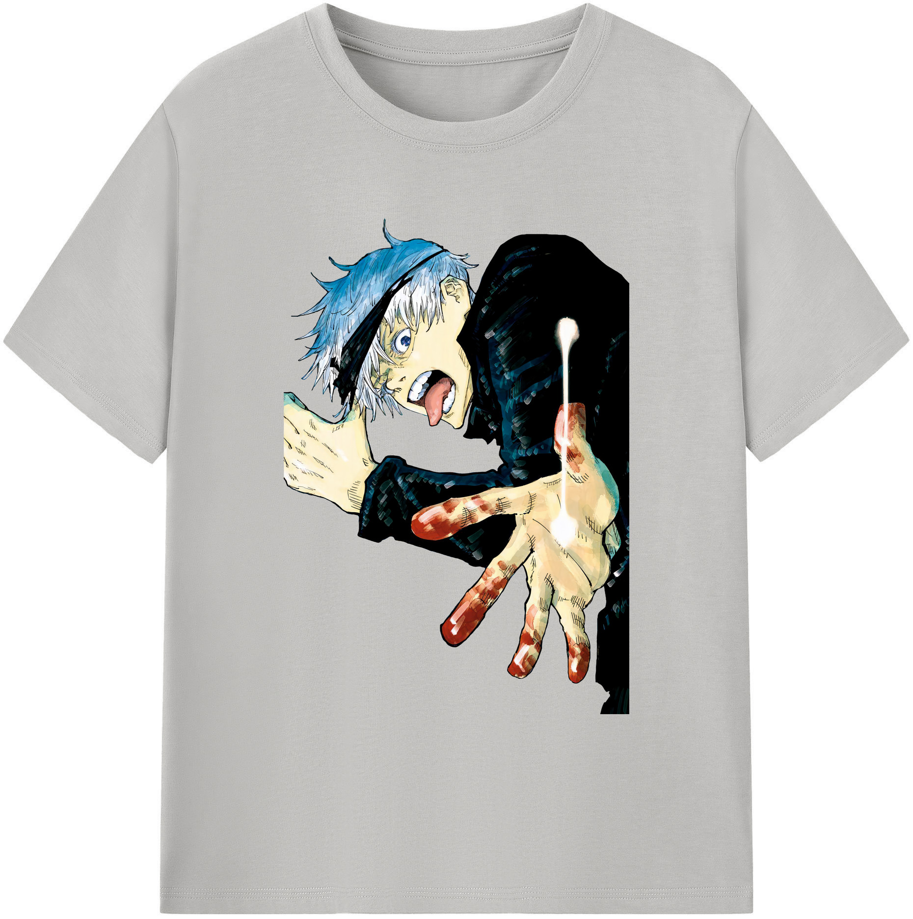 （画像用） 呪術廻戦 Jujutsu Kaisen 綿100％ メンズ半袖Tシャツ｜肌触りやわらか＆通気性