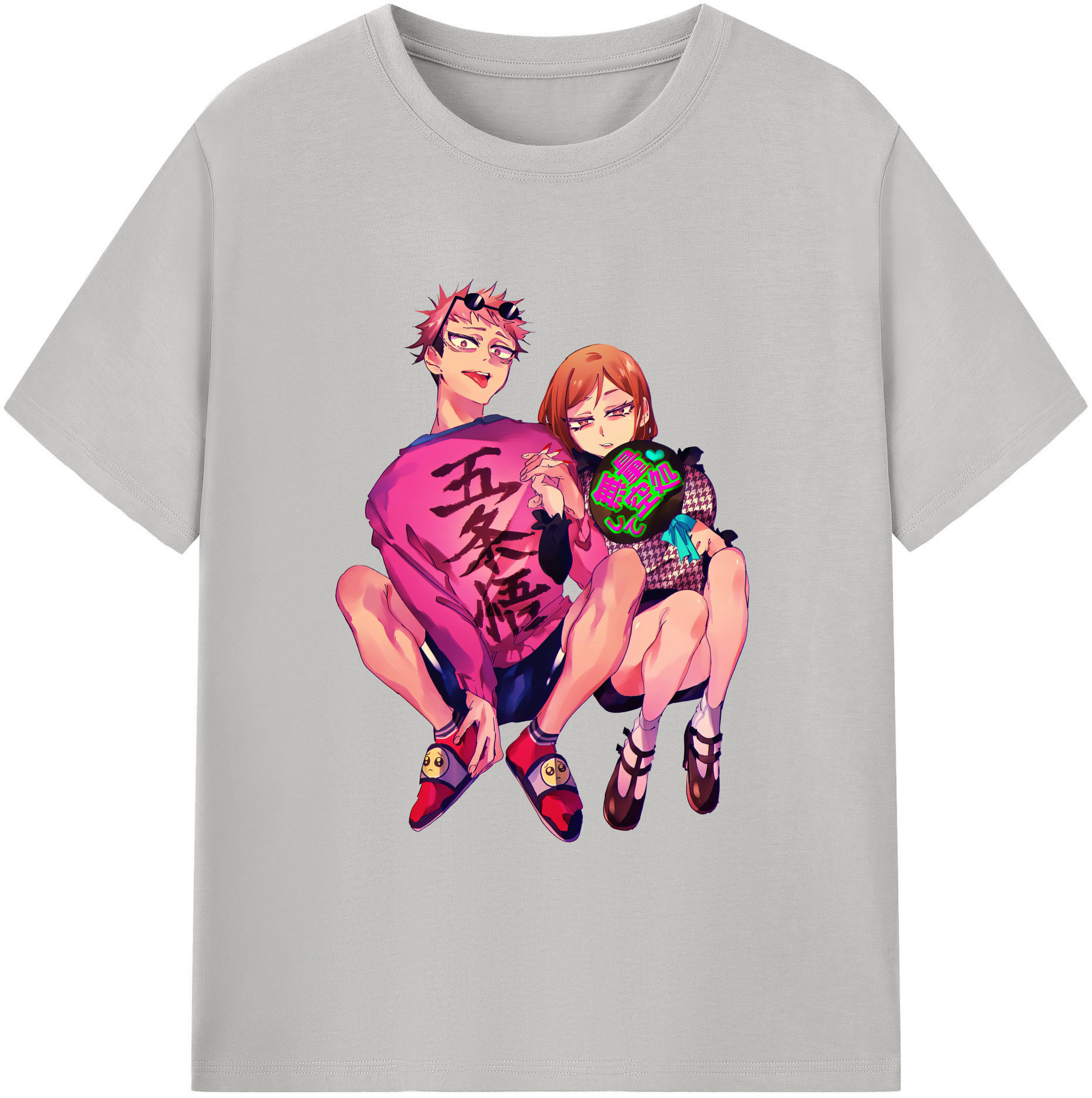 （画像用） 呪術廻戦 Jujutsu Kaisen 綿100％ メンズ半袖Tシャツ｜肌触りやわらか＆通気性