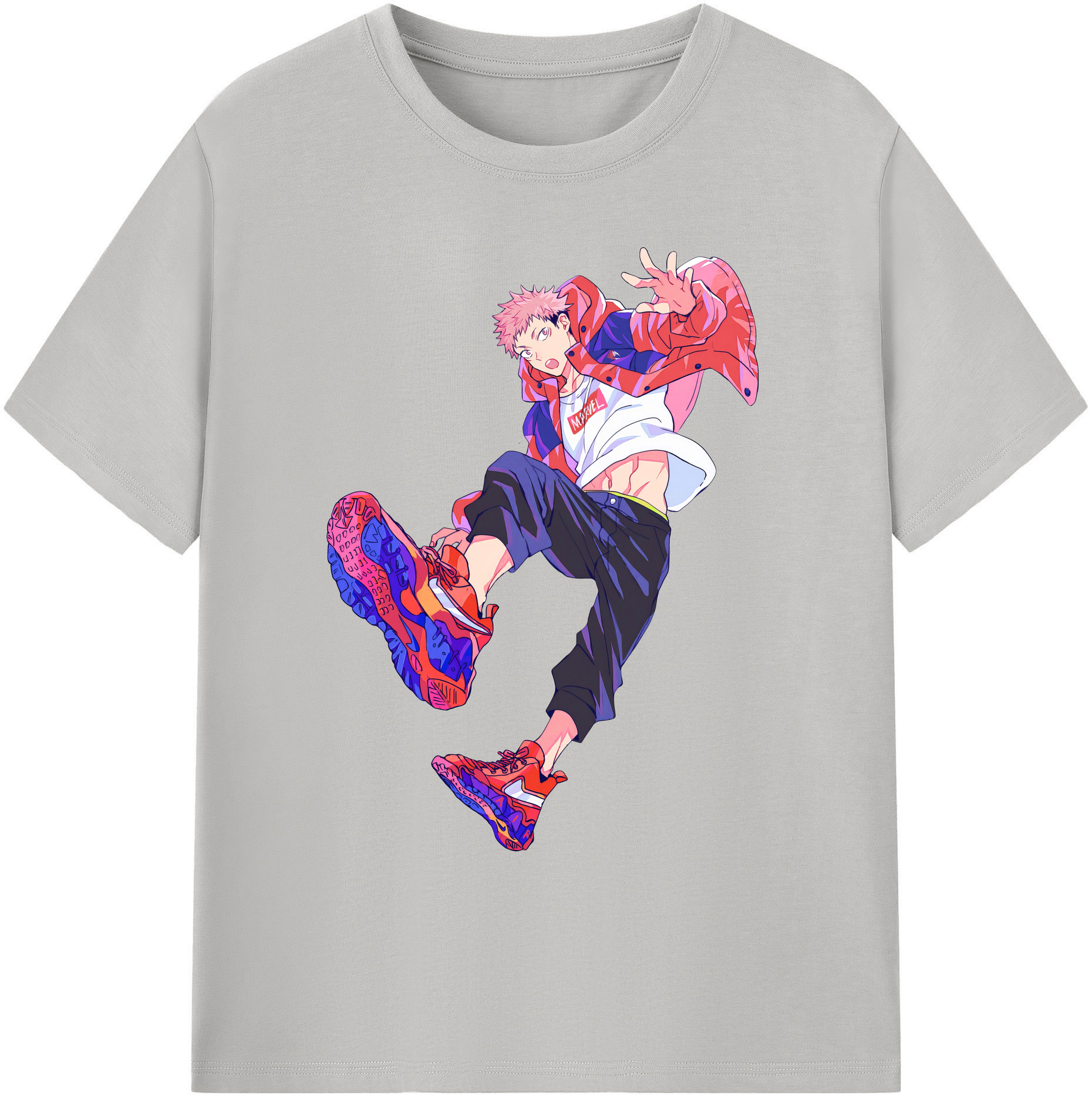 （画像用） 呪術廻戦 Jujutsu Kaisen 綿100％ メンズ半袖Tシャツ｜肌触りやわらか＆通気性