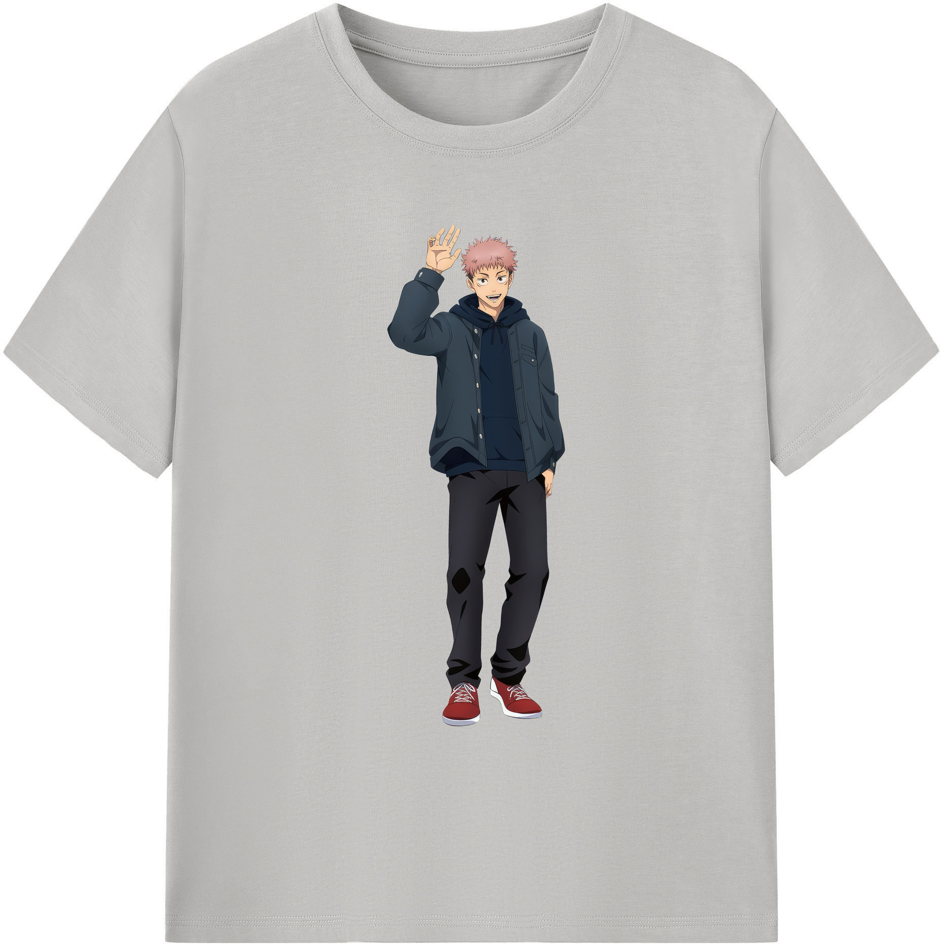 （画像用） 呪術廻戦 Jujutsu Kaisen 綿100％ メンズ半袖Tシャツ｜肌触りやわらか＆通気性