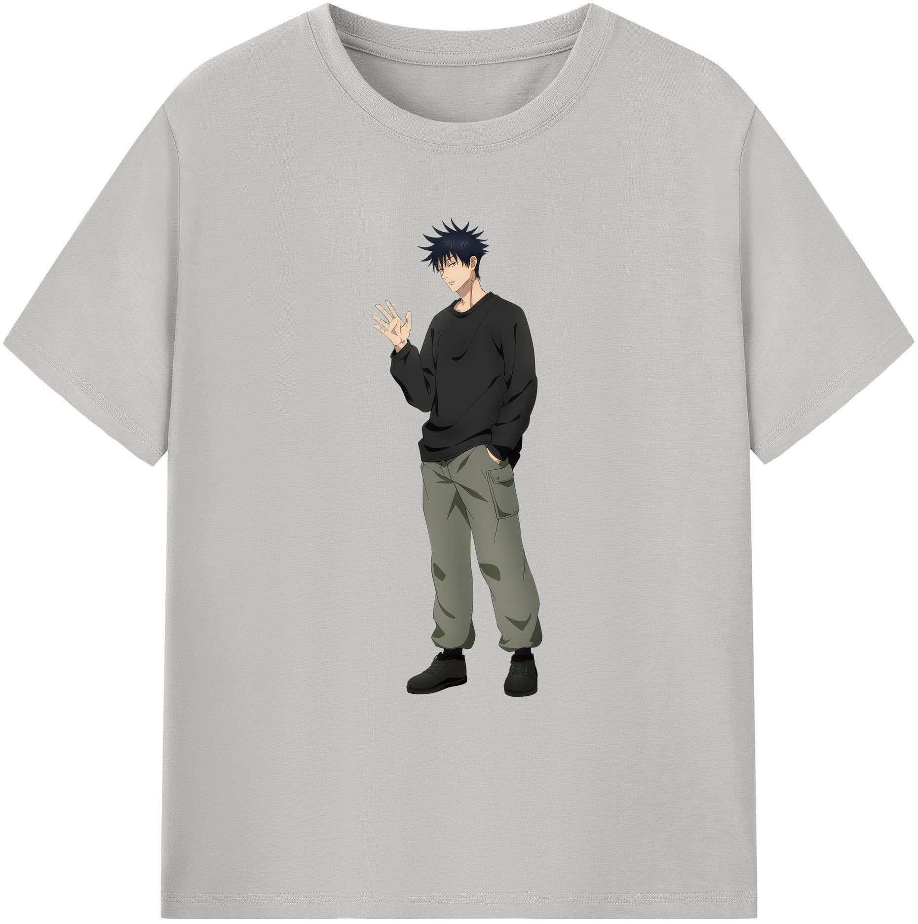 （画像用） 呪術廻戦 Jujutsu Kaisen 綿100％ メンズ半袖Tシャツ｜肌触りやわらか＆通気性