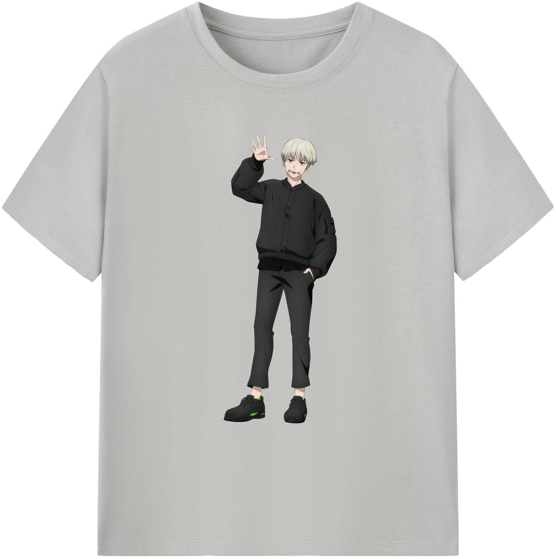（画像用） 呪術廻戦 Jujutsu Kaisen 綿100％ メンズ半袖Tシャツ｜肌触りやわらか＆通気性