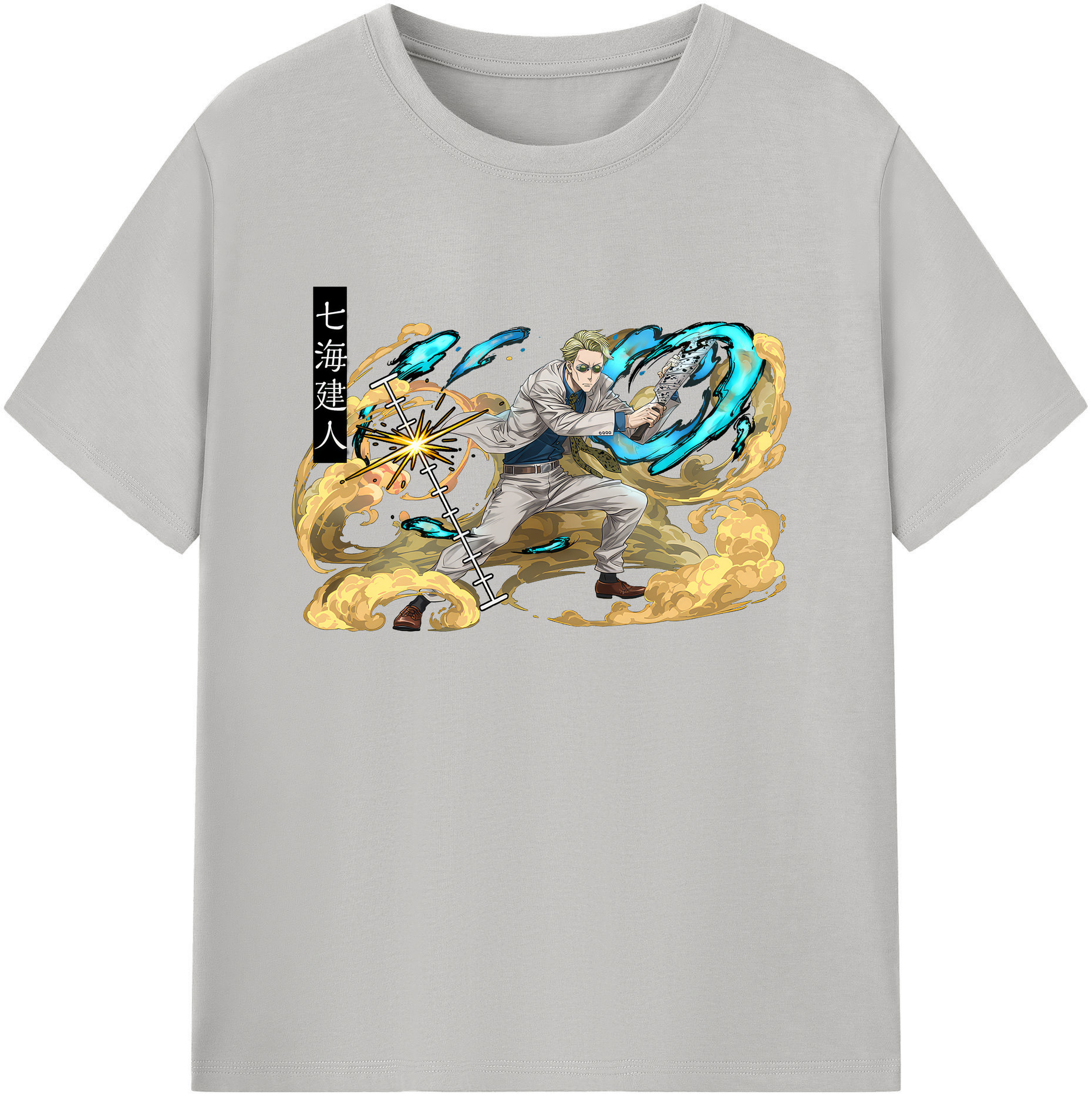 （画像用） 呪術廻戦 Jujutsu Kaisen 綿100％ メンズ半袖Tシャツ｜肌触りやわらか＆通気性