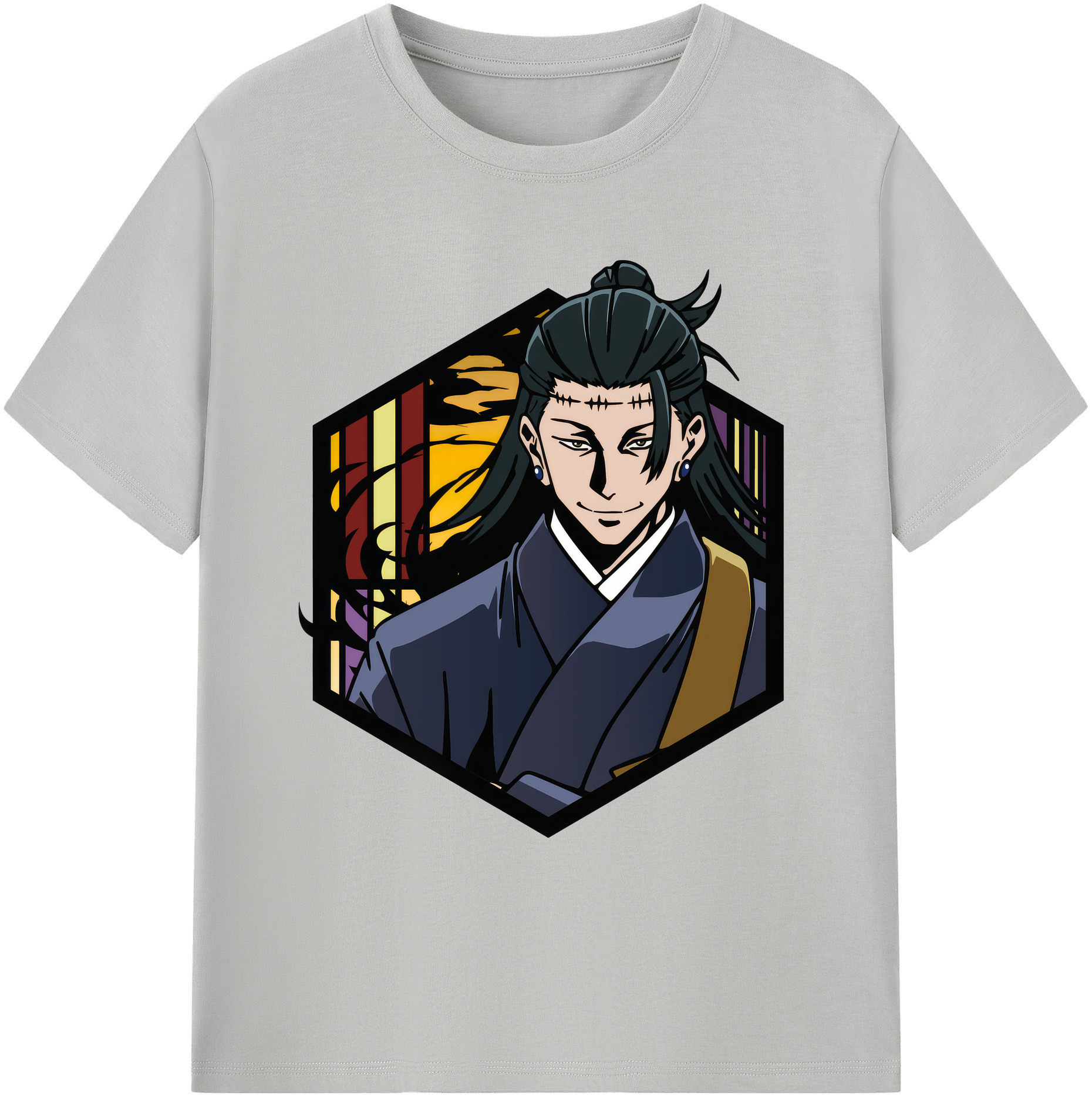 （画像用） 呪術廻戦 Jujutsu Kaisen 綿100％ メンズ半袖Tシャツ｜肌触りやわらか＆通気性