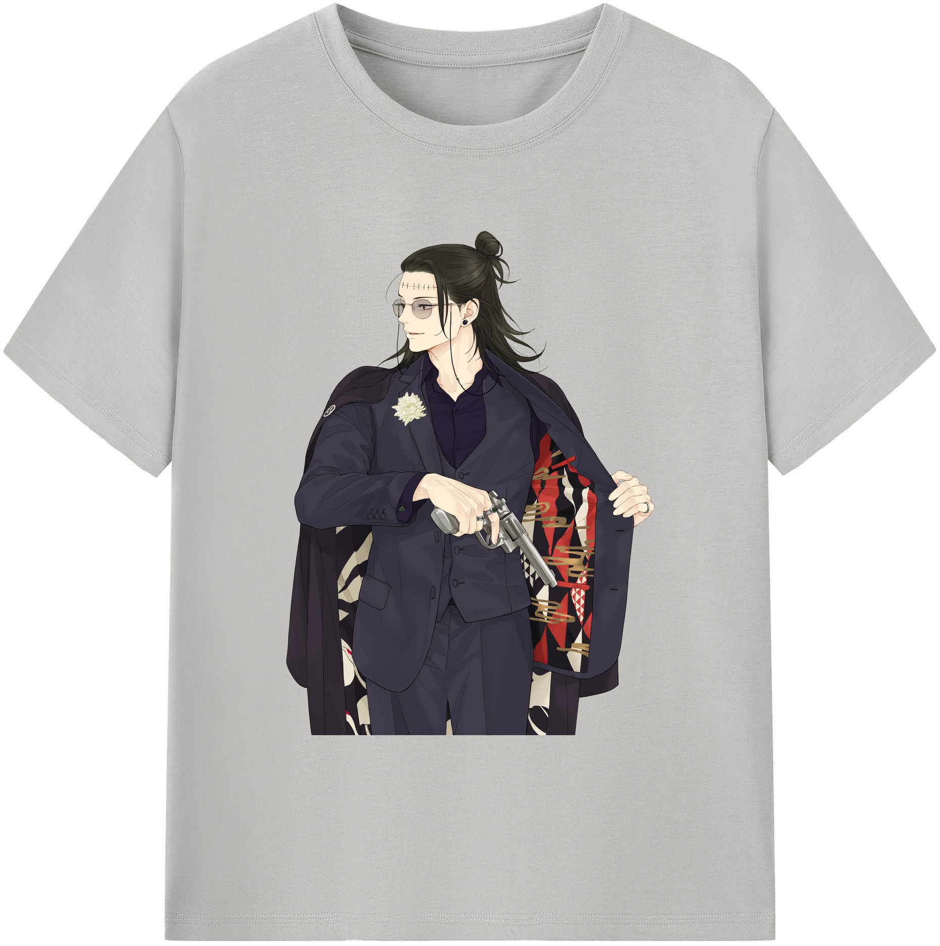 （画像用） 呪術廻戦 Jujutsu Kaisen 綿100％ メンズ半袖Tシャツ｜肌触りやわらか＆通気性