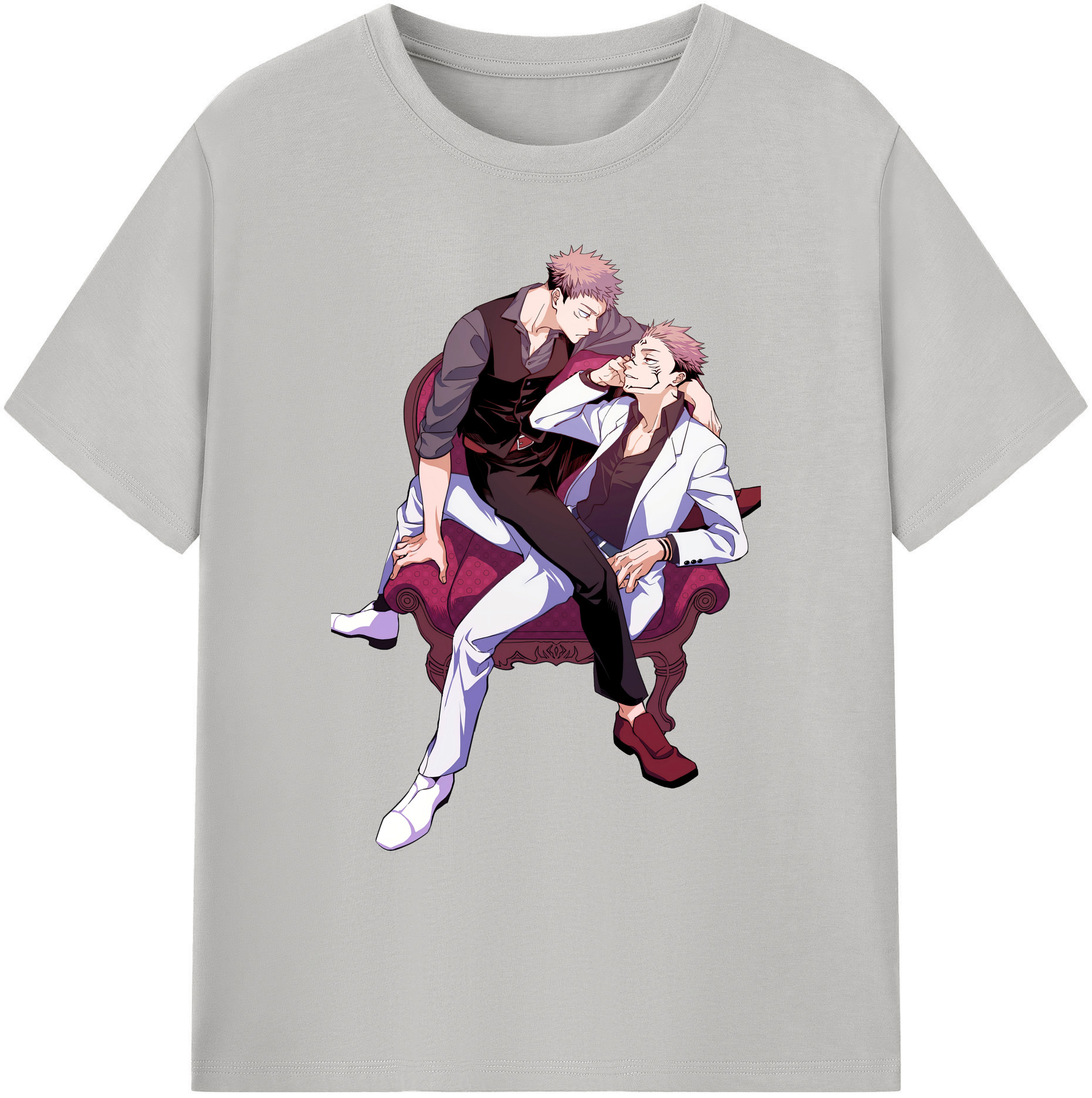 （画像用） 呪術廻戦 Jujutsu Kaisen 綿100％ メンズ半袖Tシャツ｜肌触りやわらか＆通気性