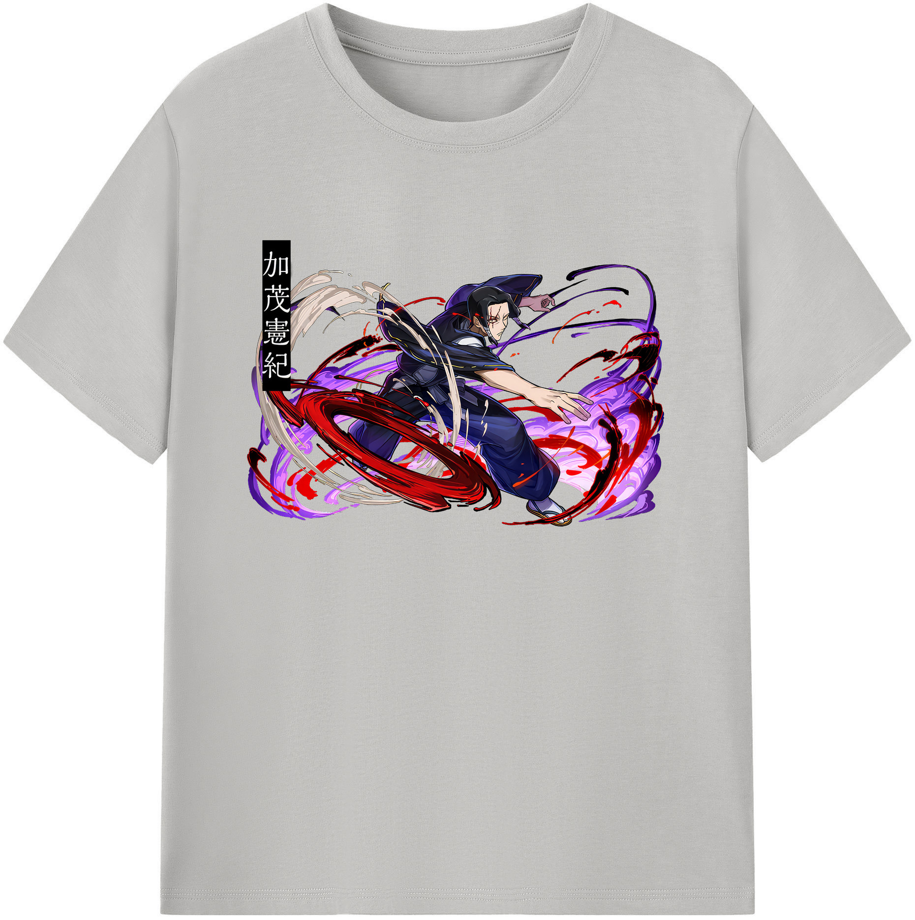 （画像用） 呪術廻戦 Jujutsu Kaisen 綿100％ メンズ半袖Tシャツ｜肌触りやわらか＆通気性