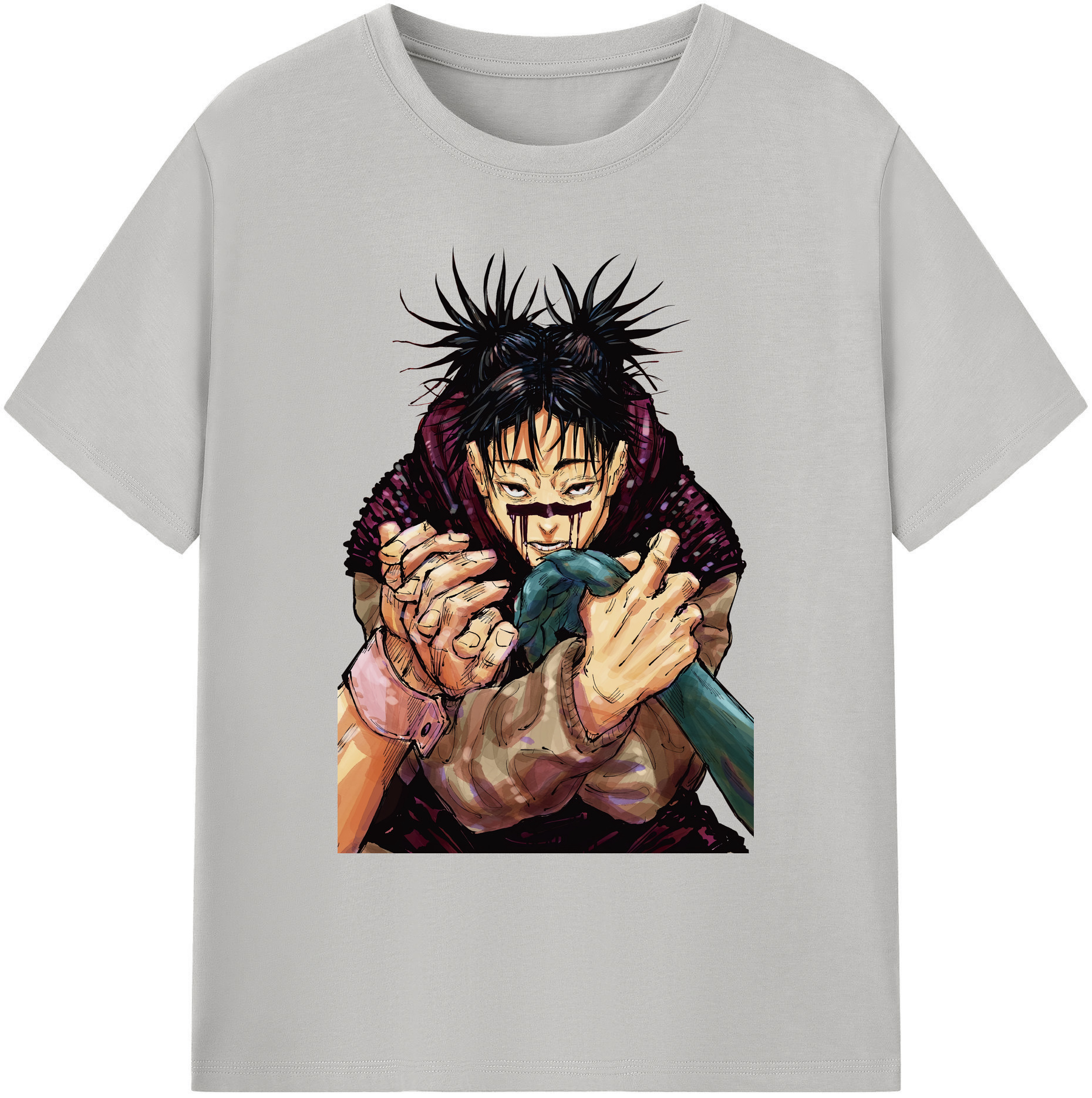 （画像用） 呪術廻戦 Jujutsu Kaisen 綿100％ メンズ半袖Tシャツ｜肌触りやわらか＆通気性