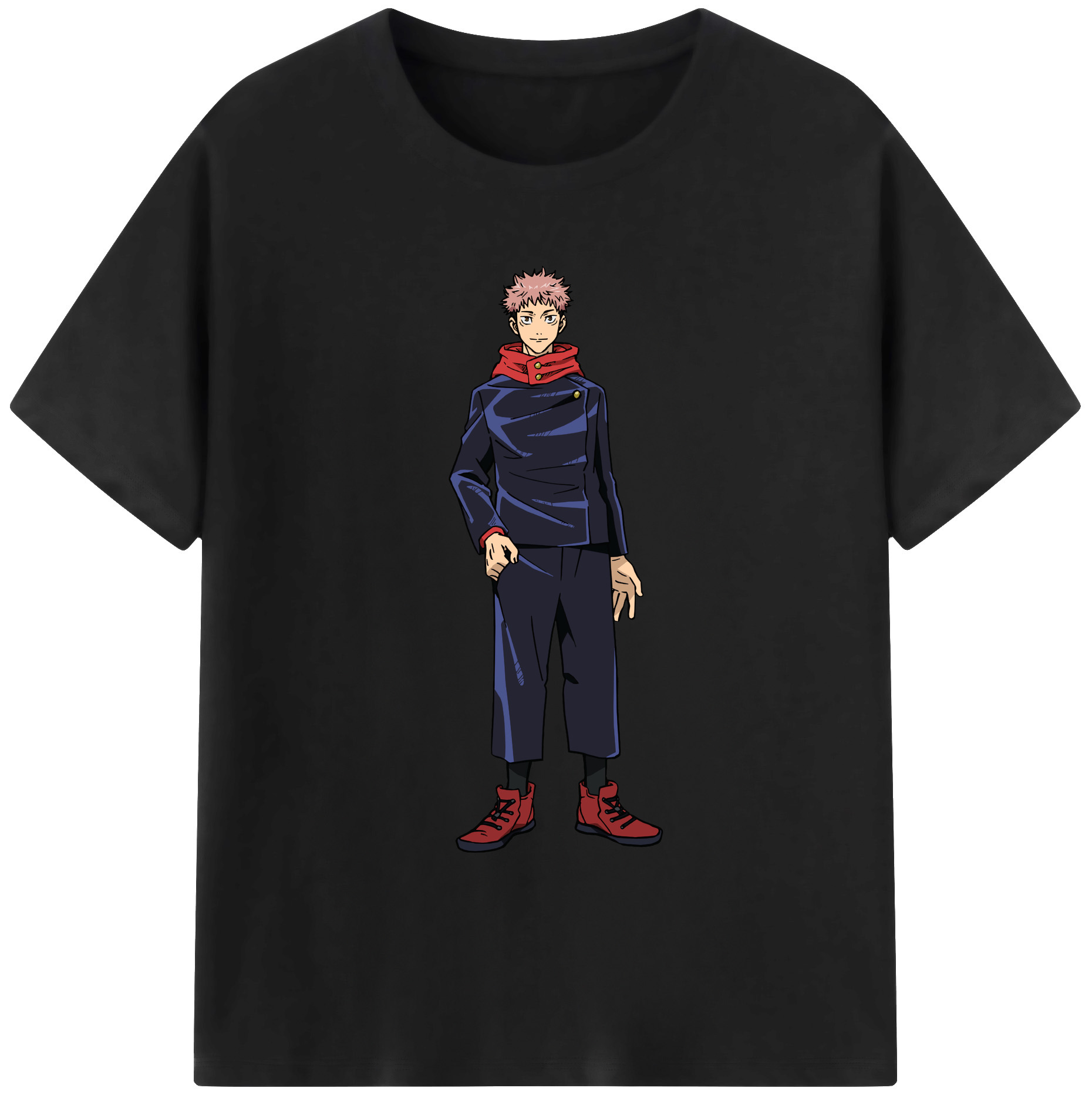 （画像用） 呪術廻戦 Jujutsu Kaisen 綿100％ メンズ半袖Tシャツ｜肌触りやわらか＆通気性