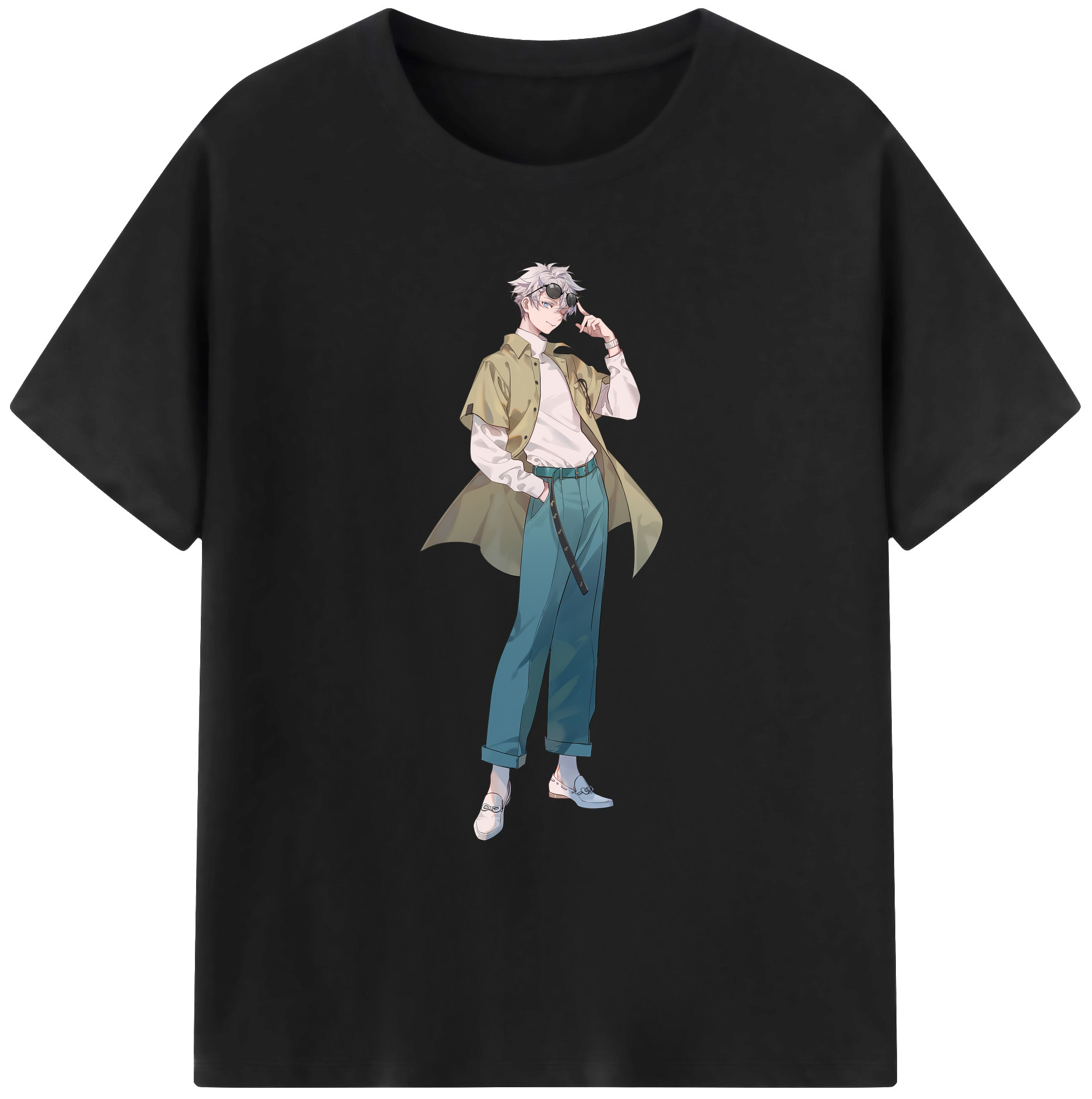 （画像用） 呪術廻戦 Jujutsu Kaisen 綿100％ メンズ半袖Tシャツ｜肌触りやわらか＆通気性