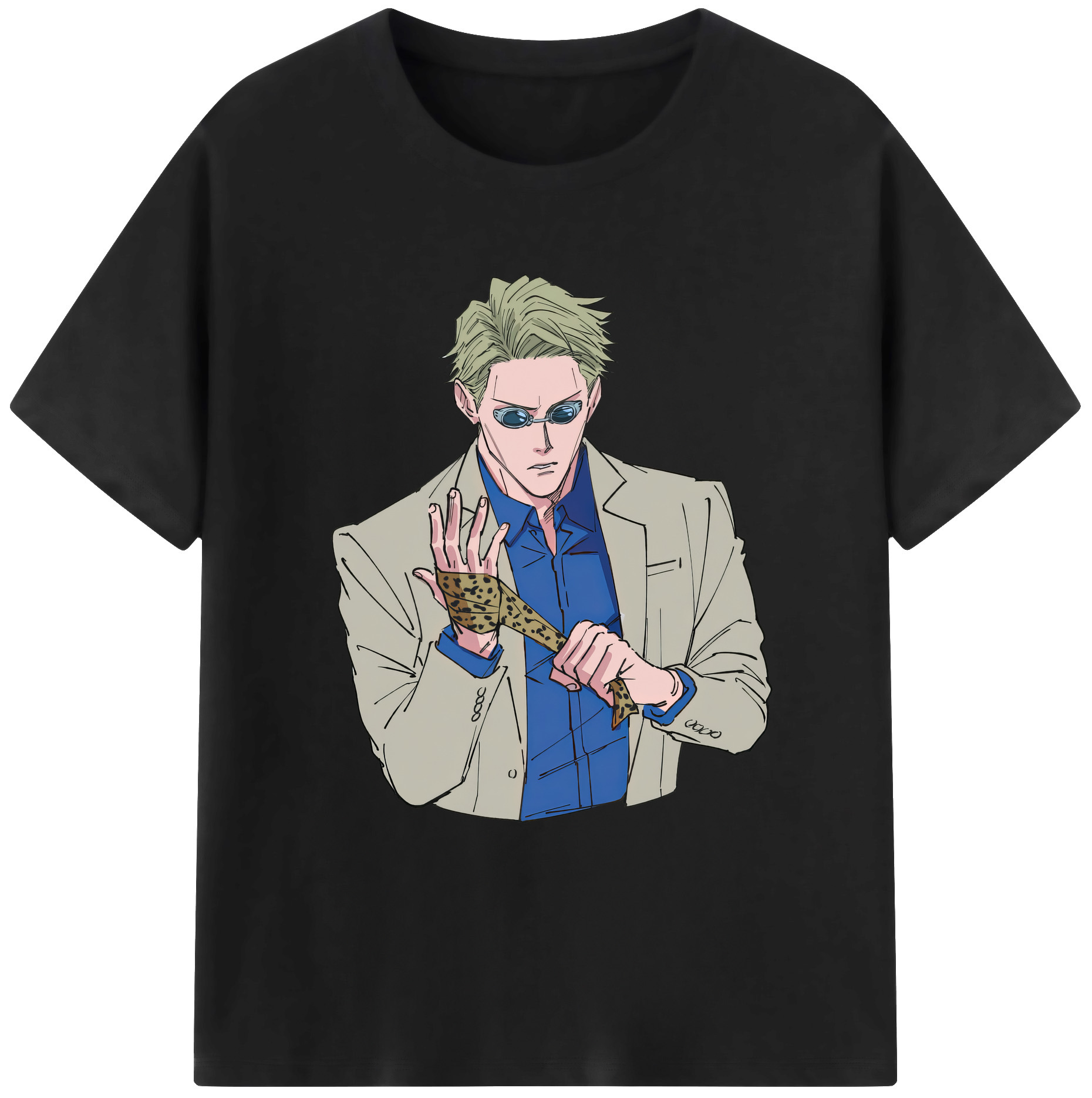 （画像用） 呪術廻戦 Jujutsu Kaisen 綿100％ メンズ半袖Tシャツ｜肌触りやわらか＆通気性