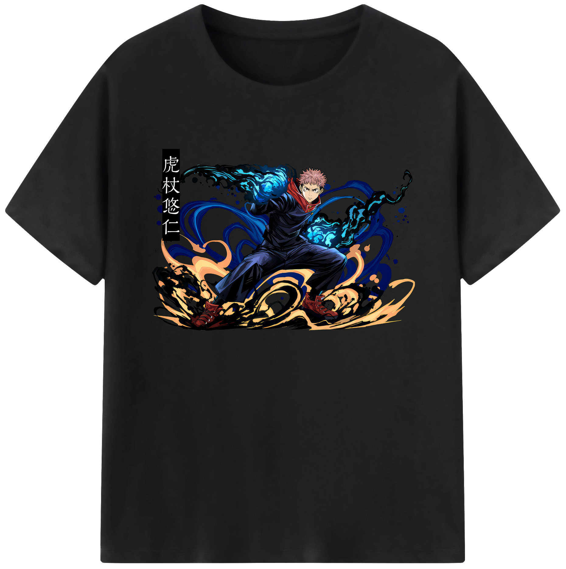 （画像用） 呪術廻戦 Jujutsu Kaisen 綿100％ メンズ半袖Tシャツ｜肌触りやわらか＆通気性
