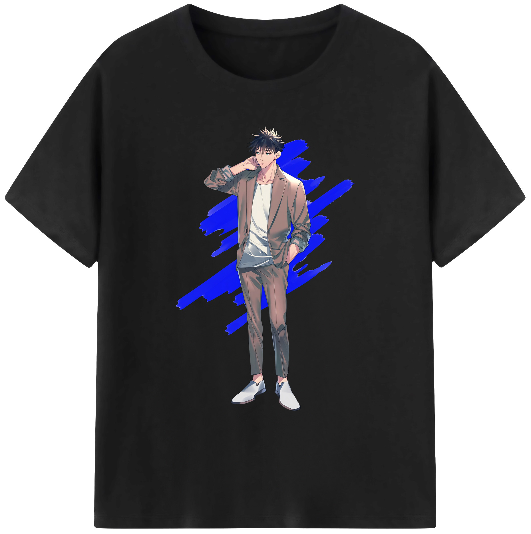（画像用） 呪術廻戦 Jujutsu Kaisen 綿100％ メンズ半袖Tシャツ｜肌触りやわらか＆通気性
